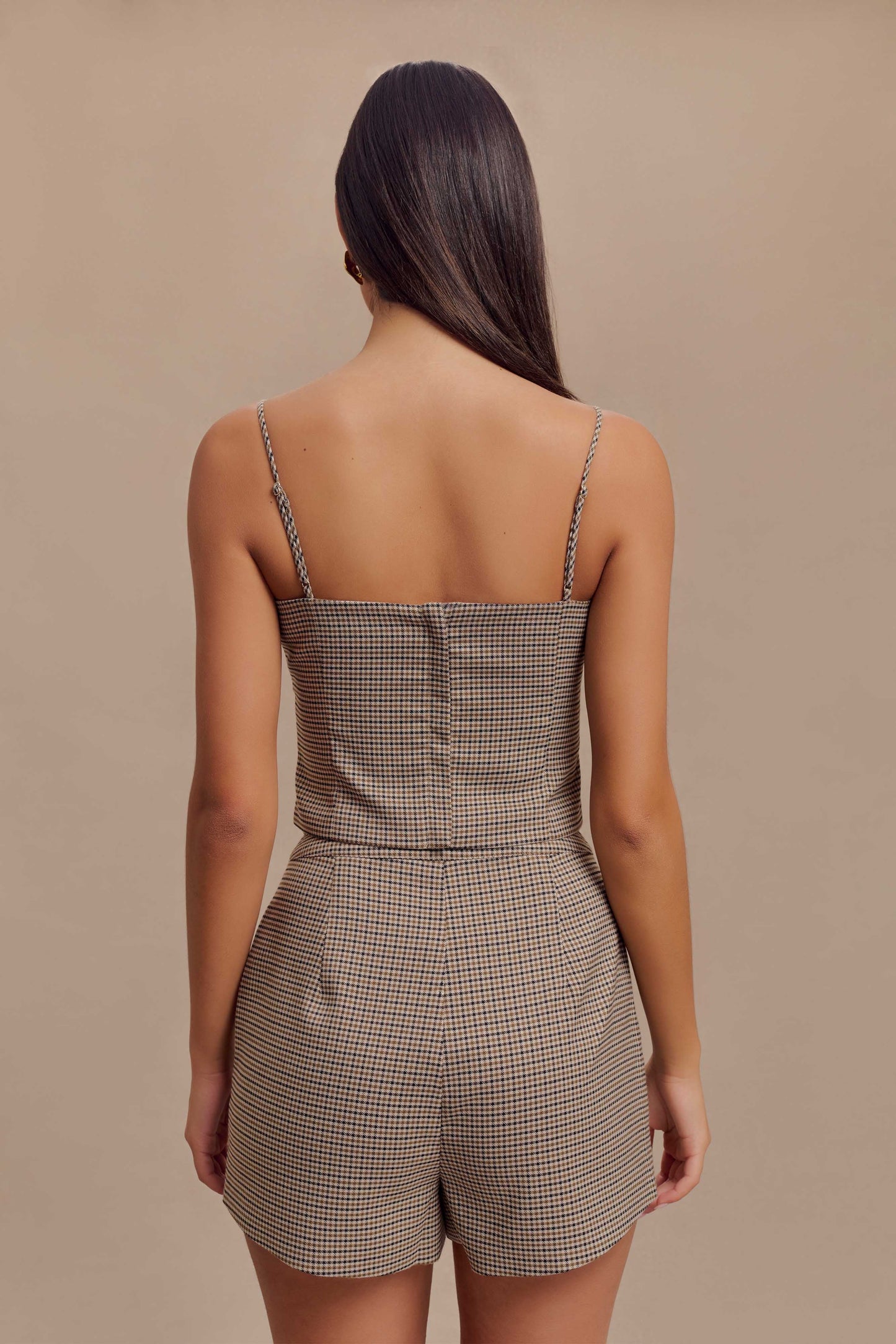Short Radley à carreaux - Marron clair
