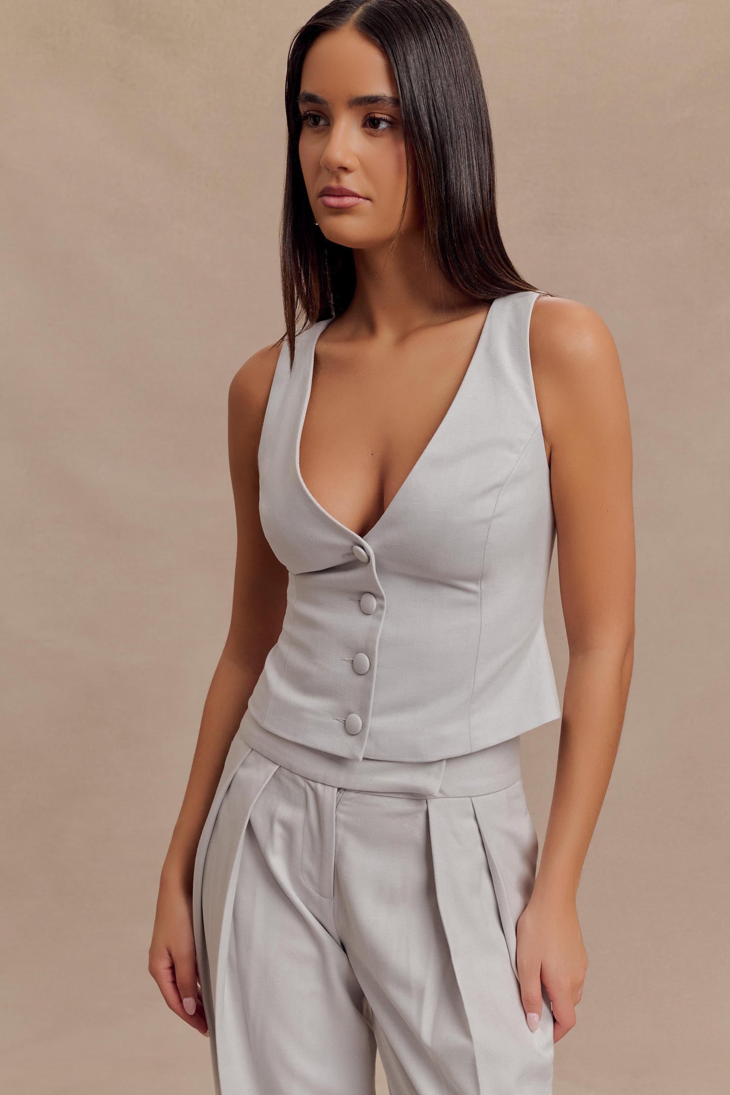 Gilet de costume Aspen - Gris
