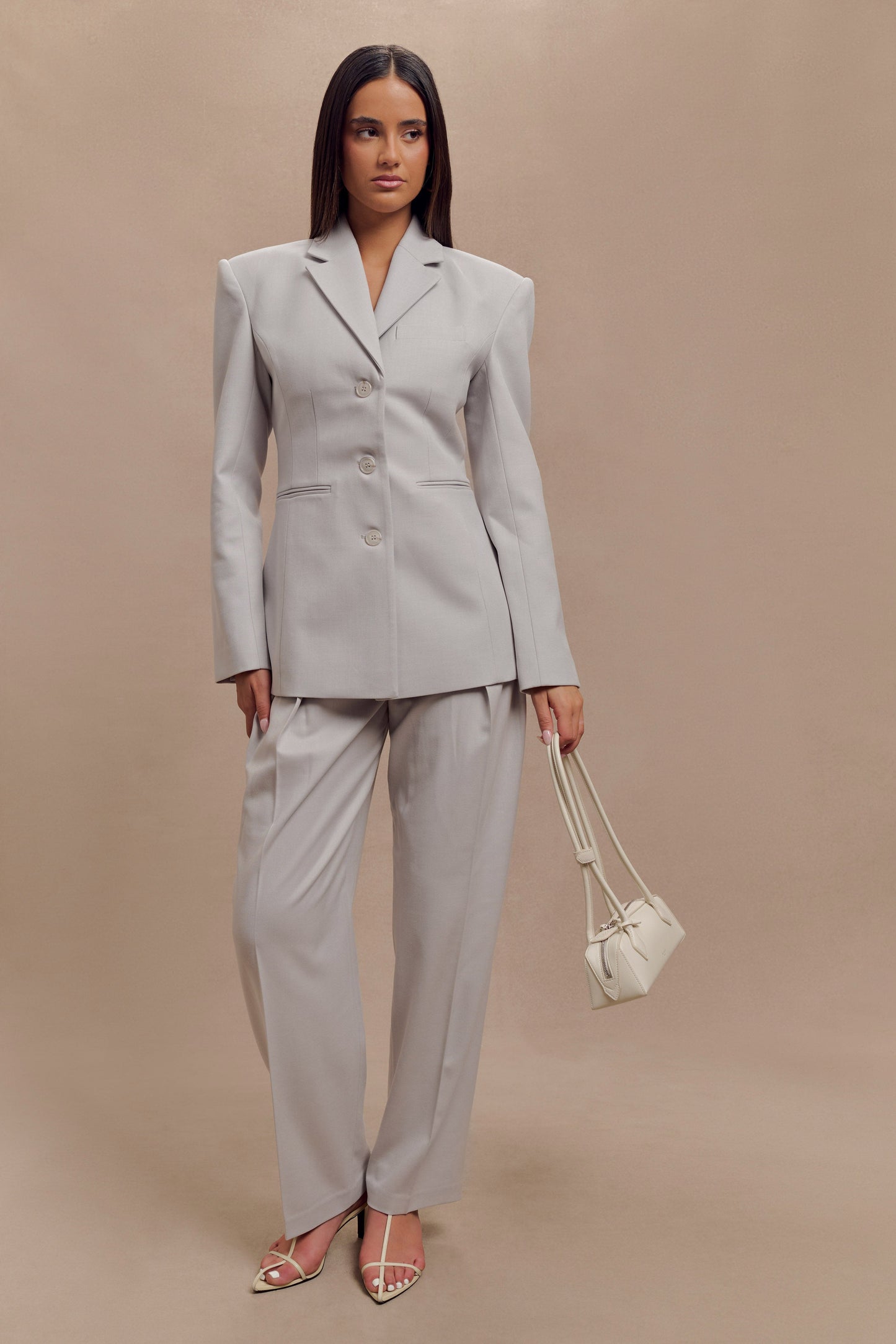 Blazer à taille ajustée Bellamy - Gris