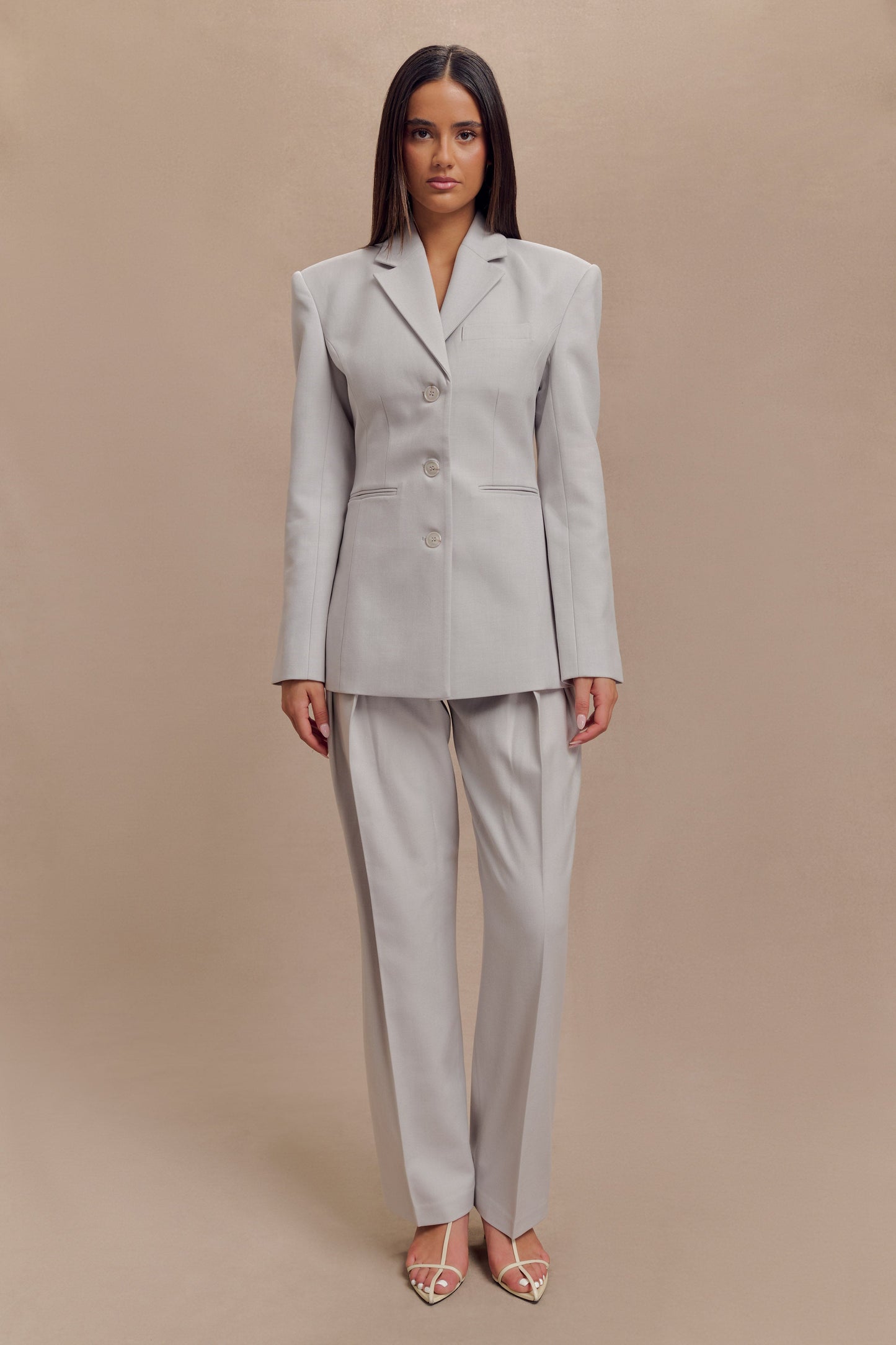 Blazer à taille ajustée Bellamy - Gris