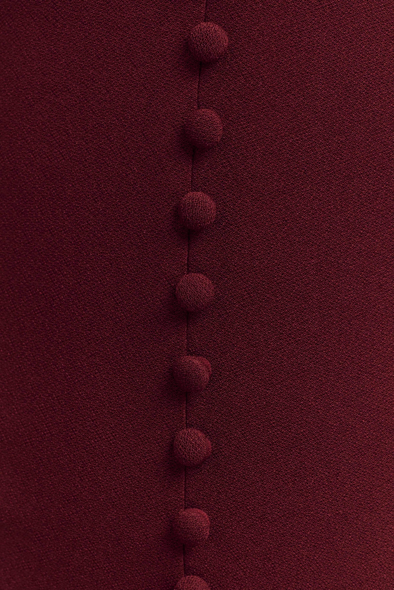Robe midi en crêpe à col halter Annita - Merlot