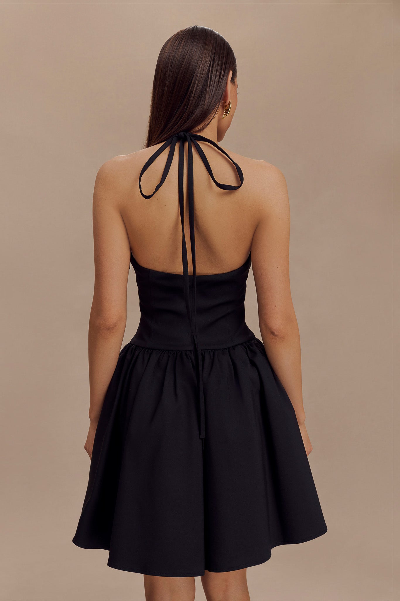 Mini-robe à bretelles Ruby - Noir