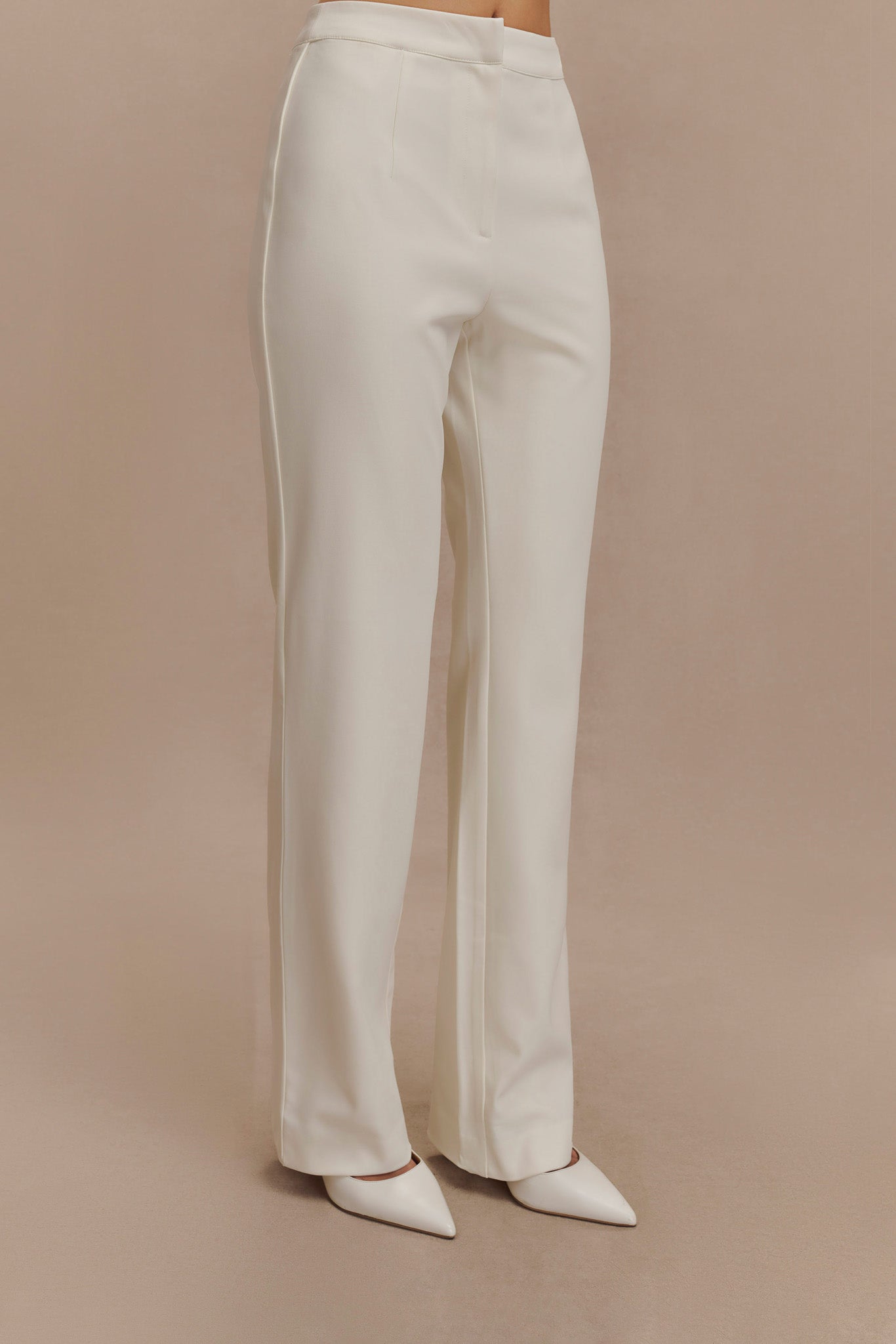 Pantalon droit Allanah - Ivoire