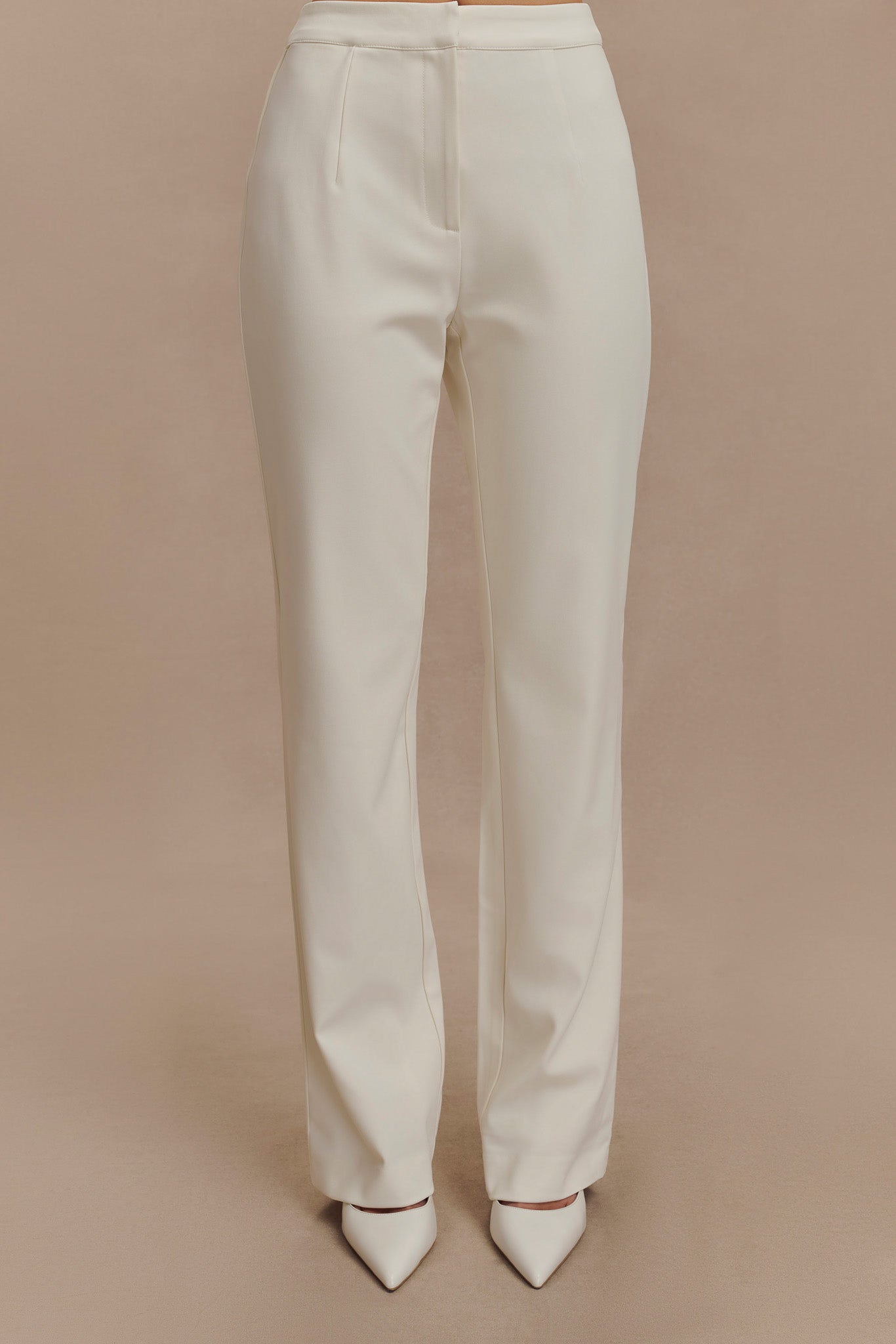 Pantalon droit Allanah - Ivoire