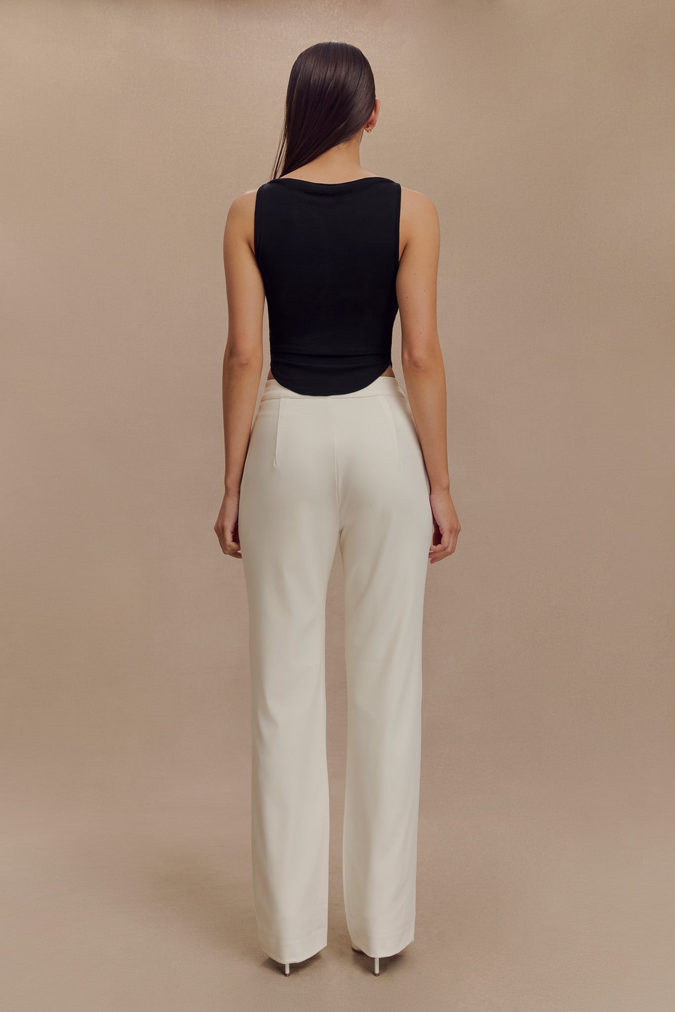 Pantalon droit Allanah - Ivoire