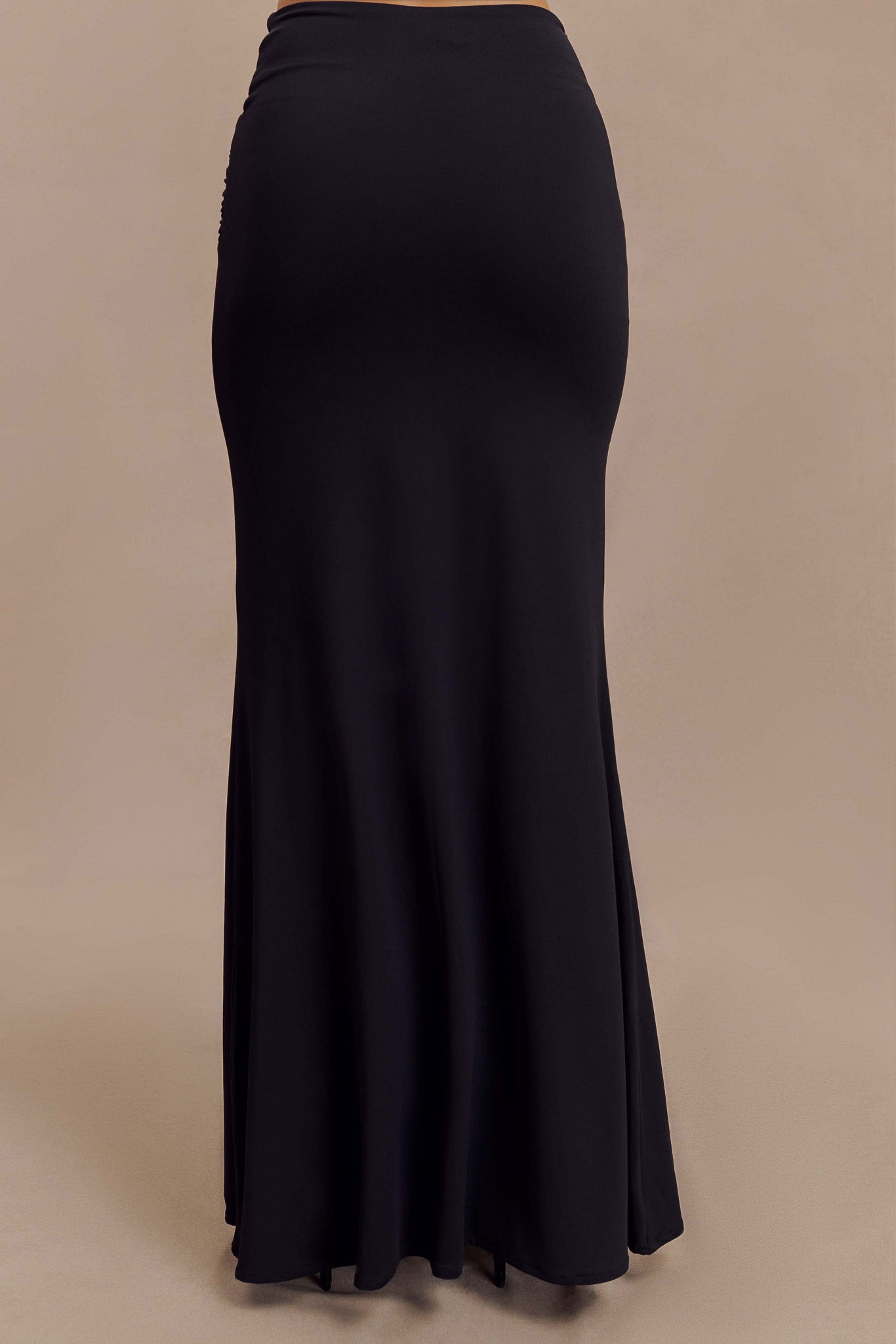 Jupe Maxi Jules en Nylon et Maille Recyclées - Noir