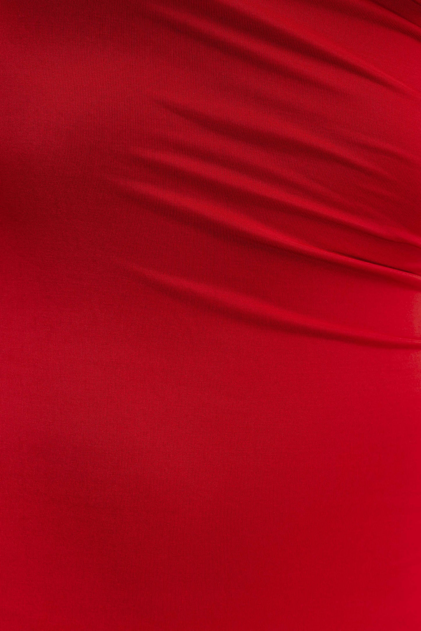 Robe Maxi Épaules Découvertes et Étroite Cassandra - Rouge