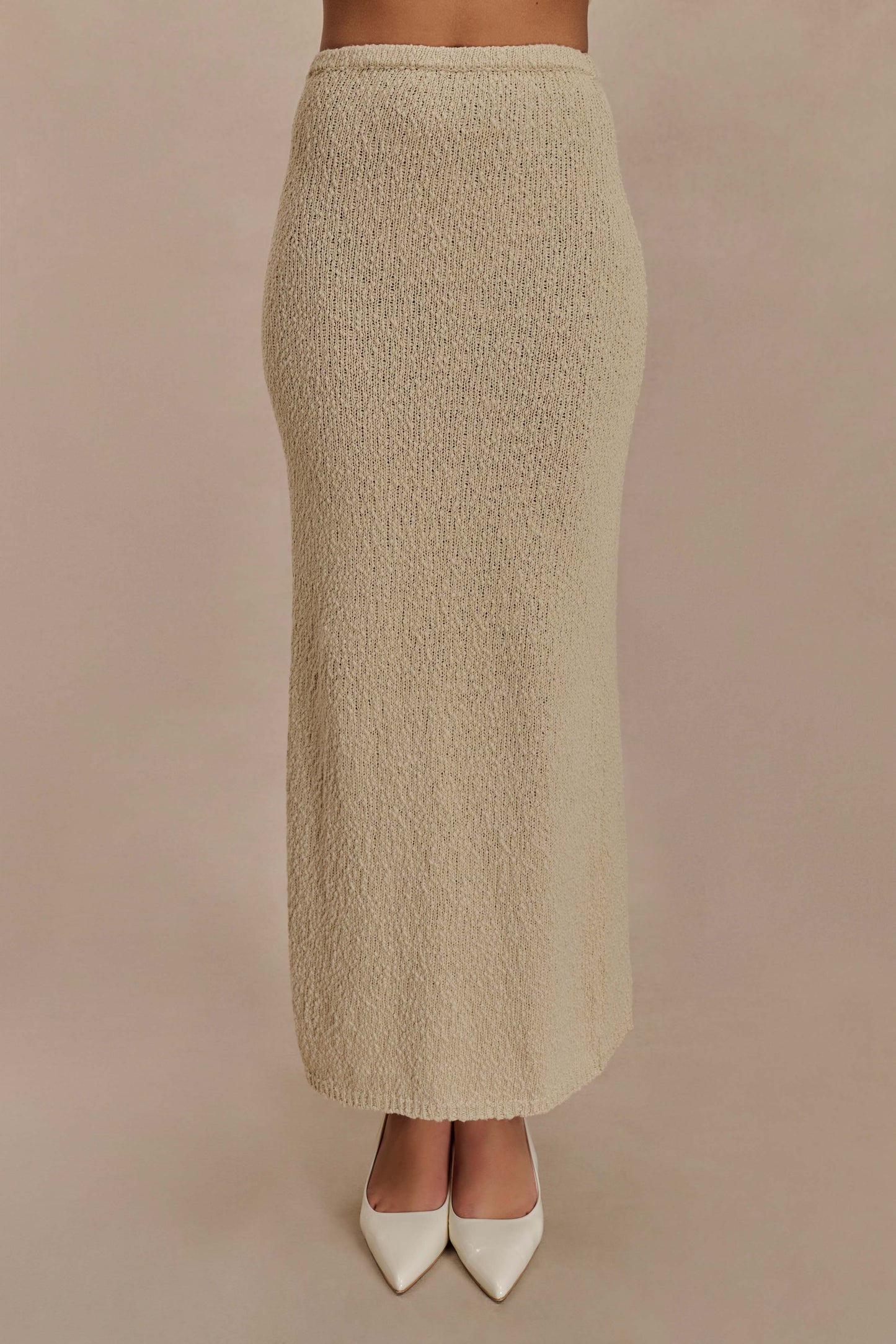 Jupe Maxi Boucle Moira - Blé