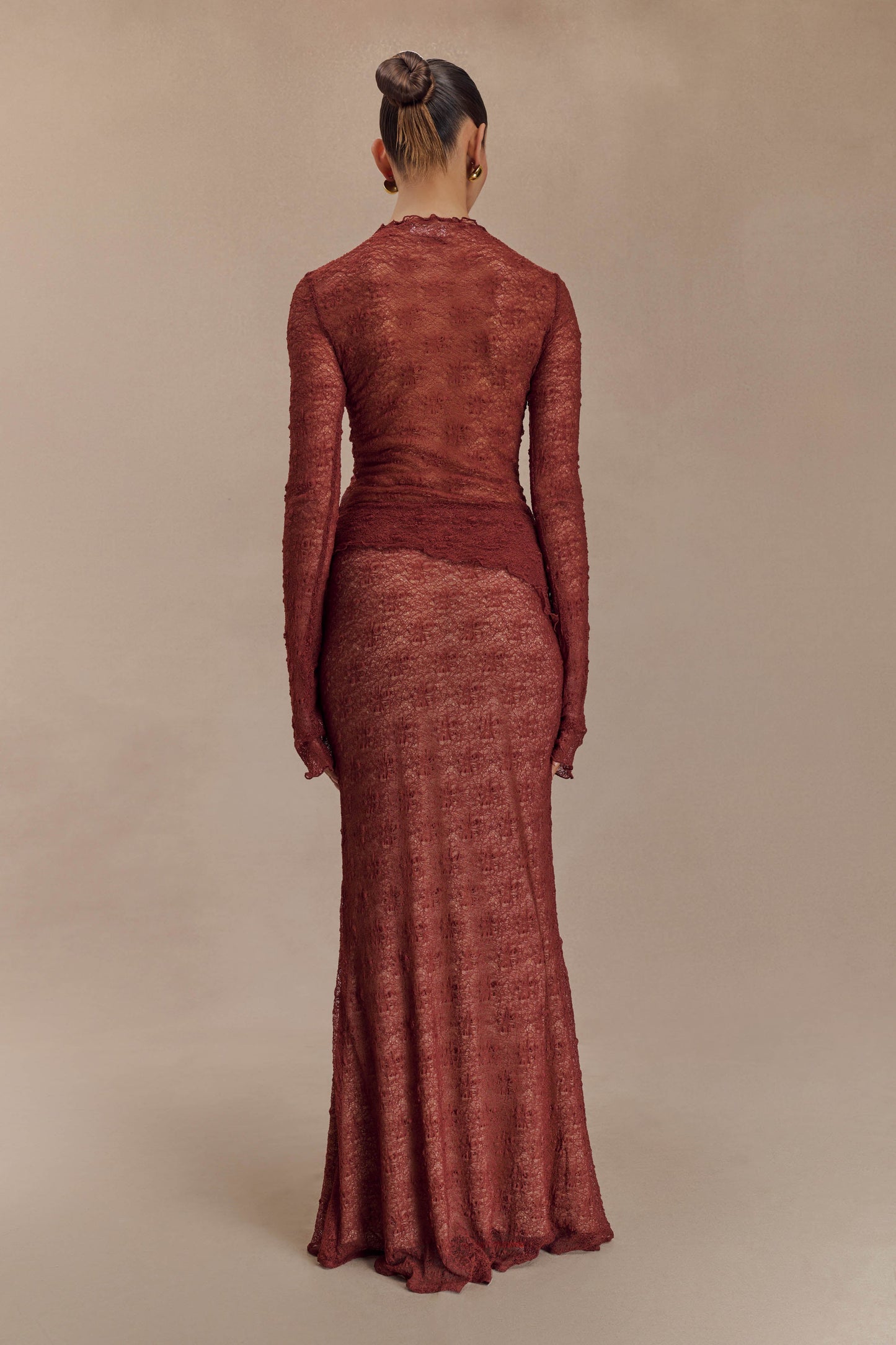 Jupe Maxi en Dentelle Transparent Robyn - Chilli