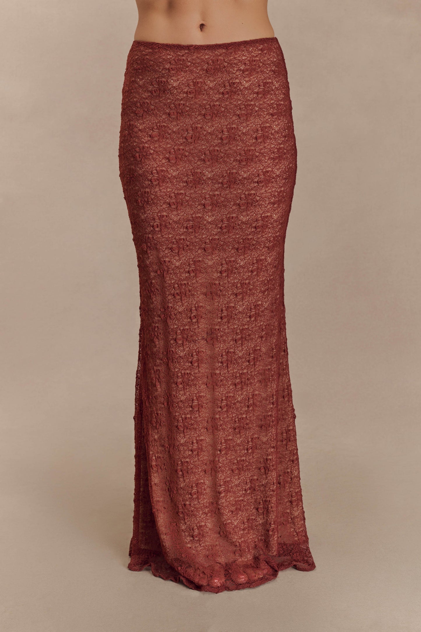 Jupe Maxi en Dentelle Transparent Robyn - Chilli