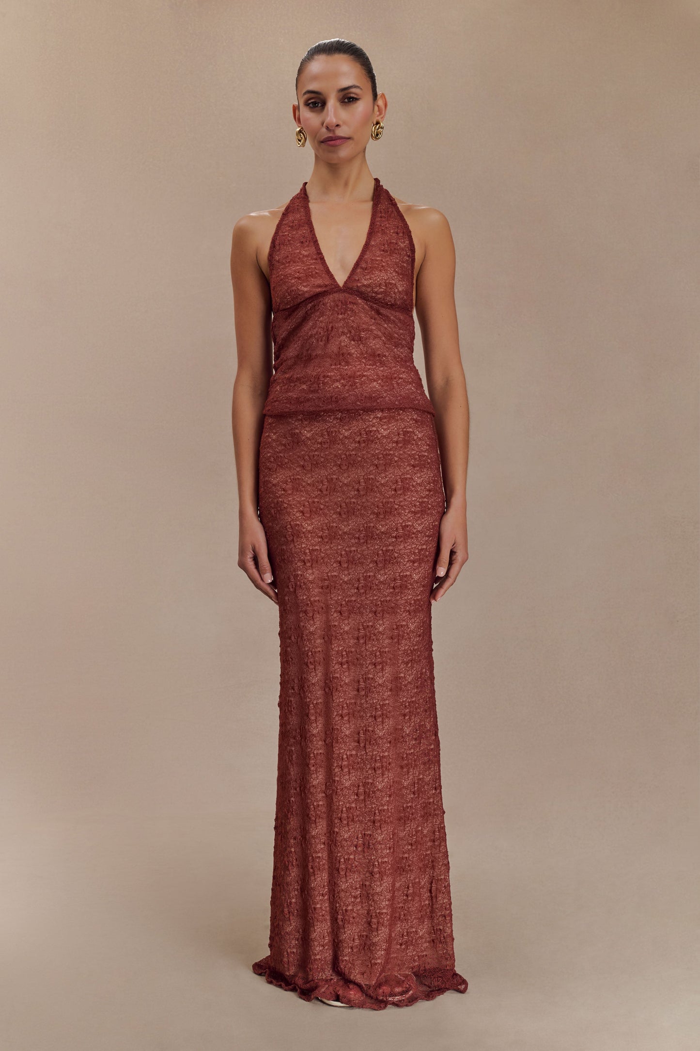 Halter en dentelle transparente Asher - Chilli