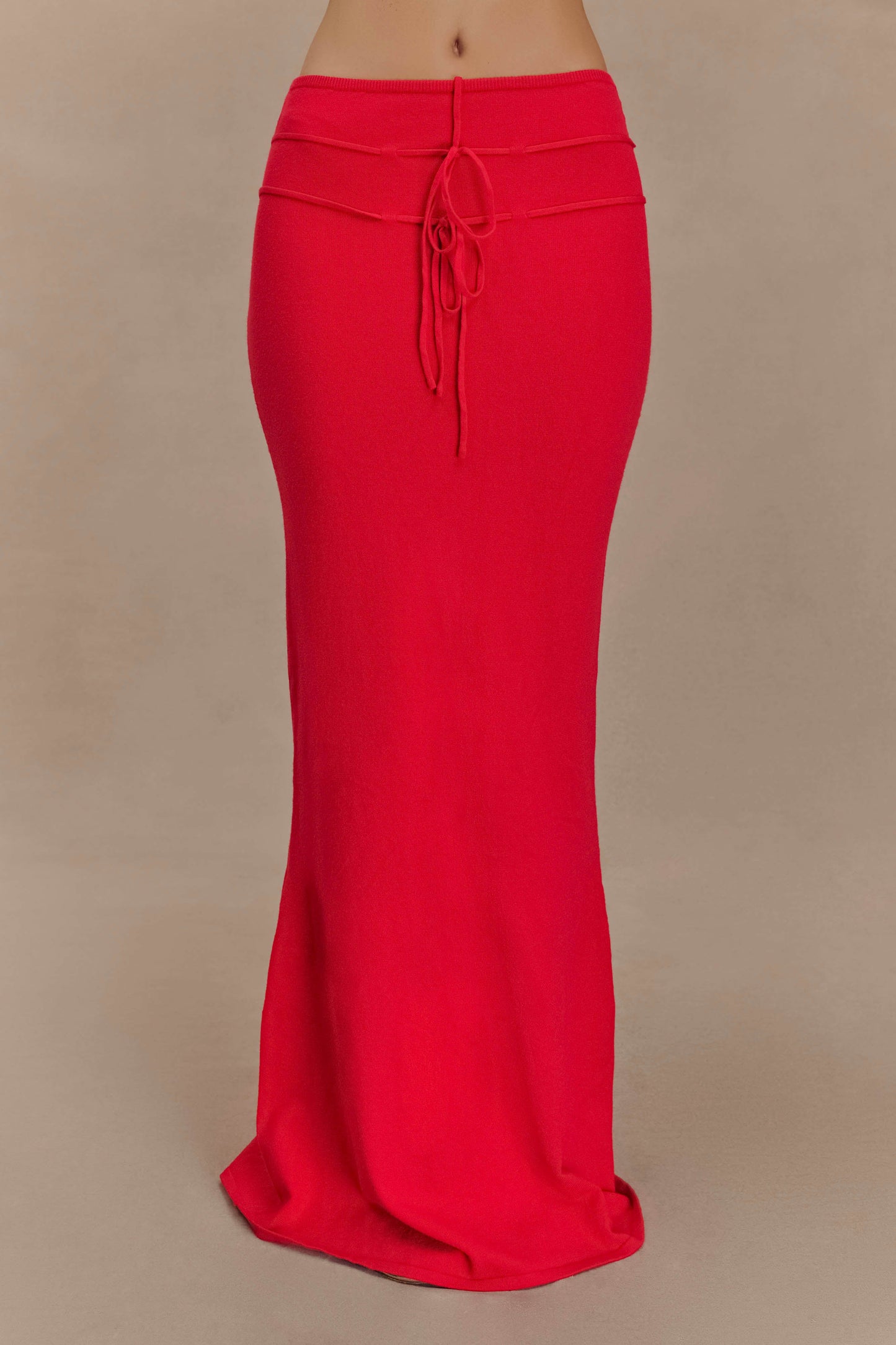 Jupe Maxi Tricot Polly - Rouge