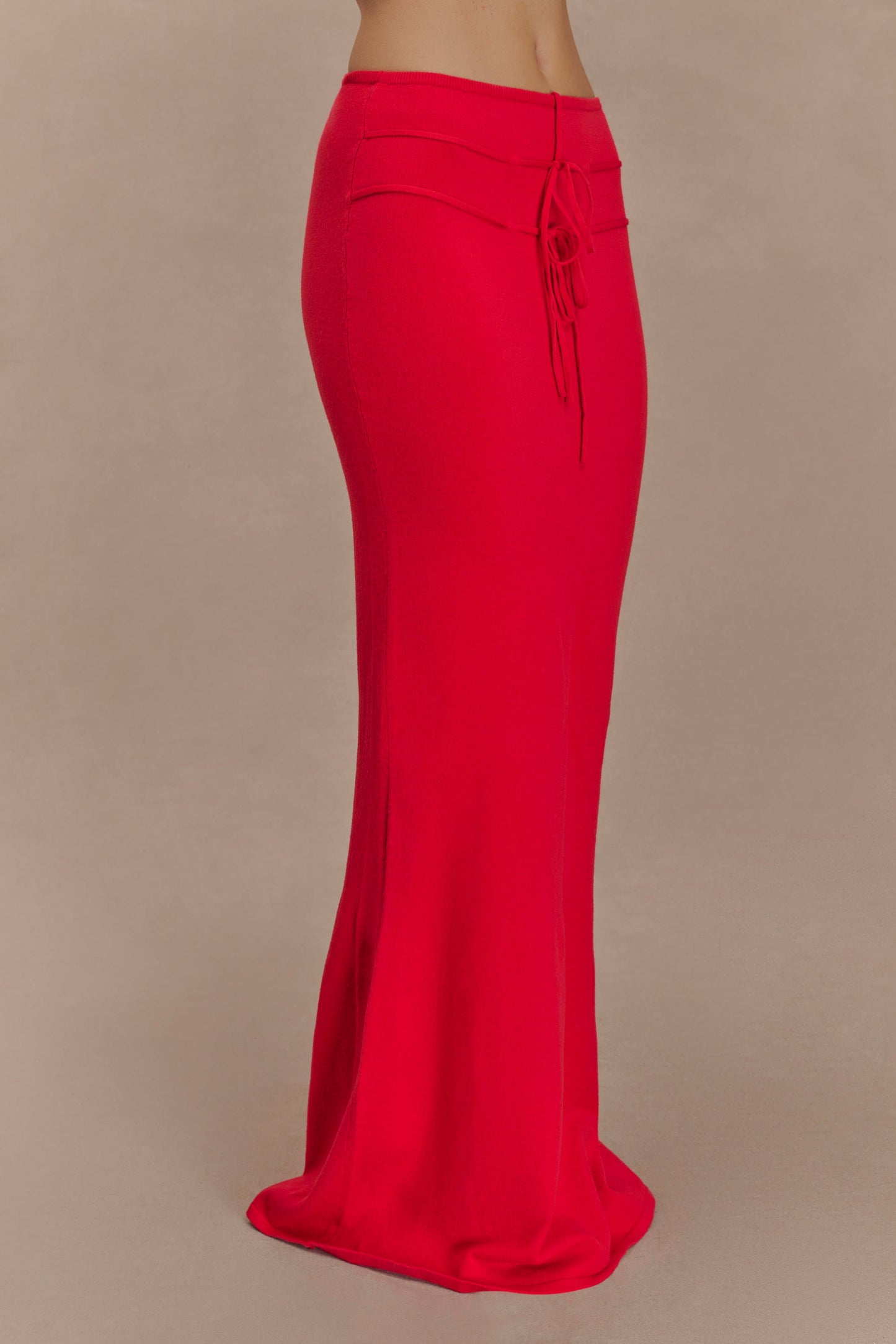 Jupe Maxi Tricot Polly - Rouge
