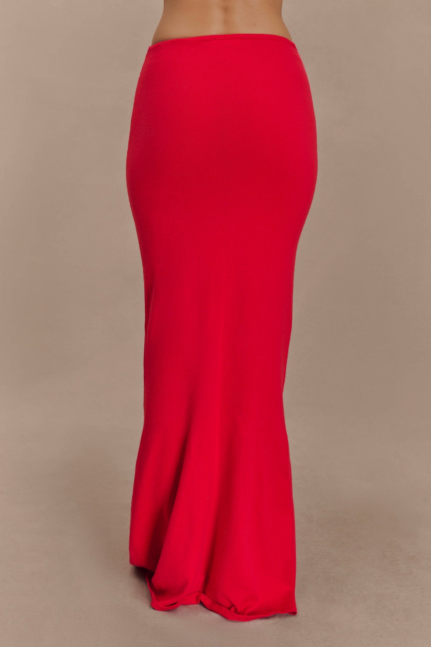 Jupe Maxi Tricot Polly - Rouge