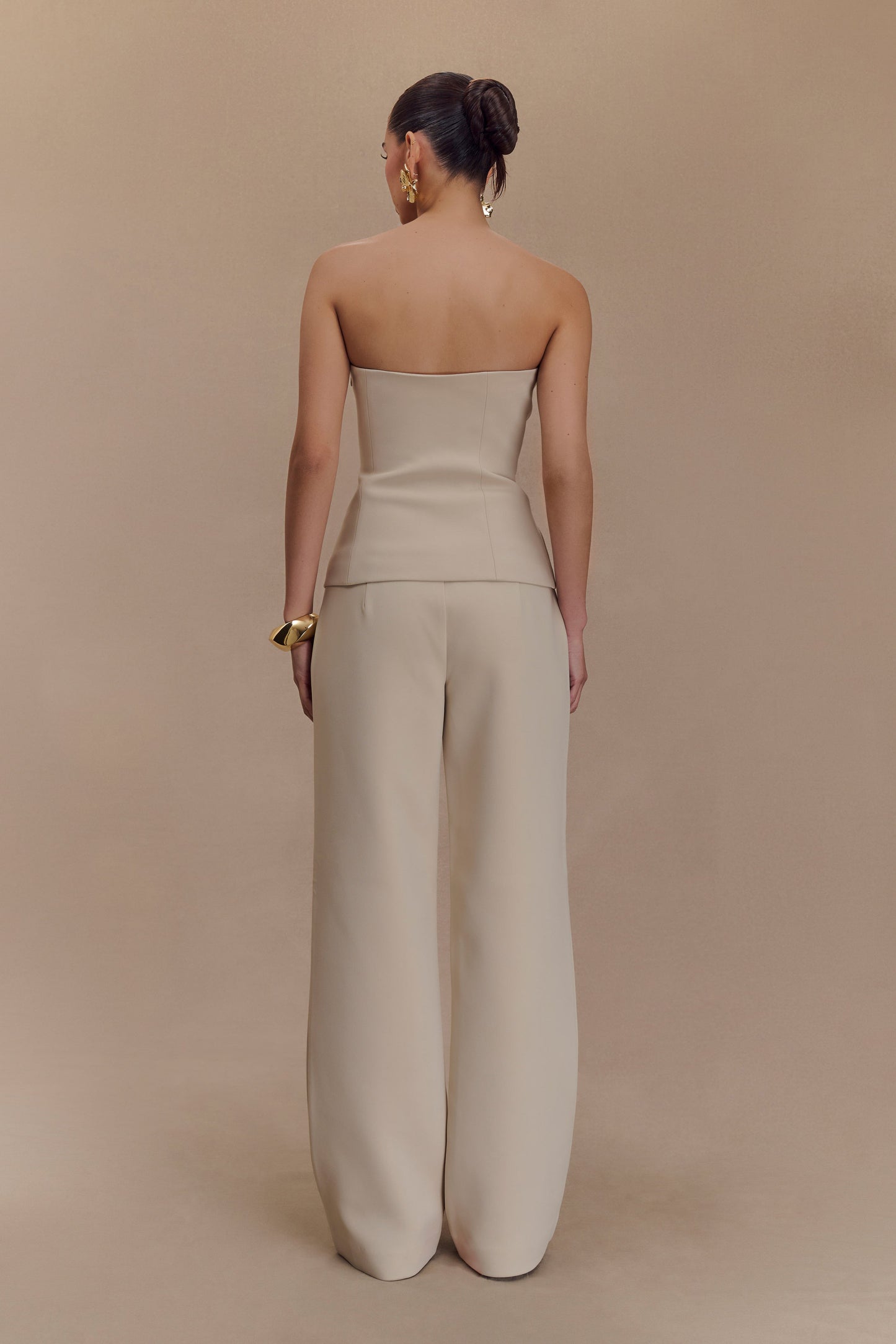 Pantalon tailleur droit Lindie - Sable