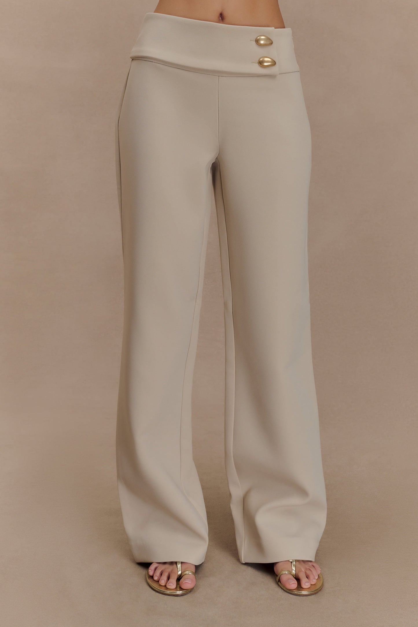 Pantalon tailleur droit Lindie - Sable