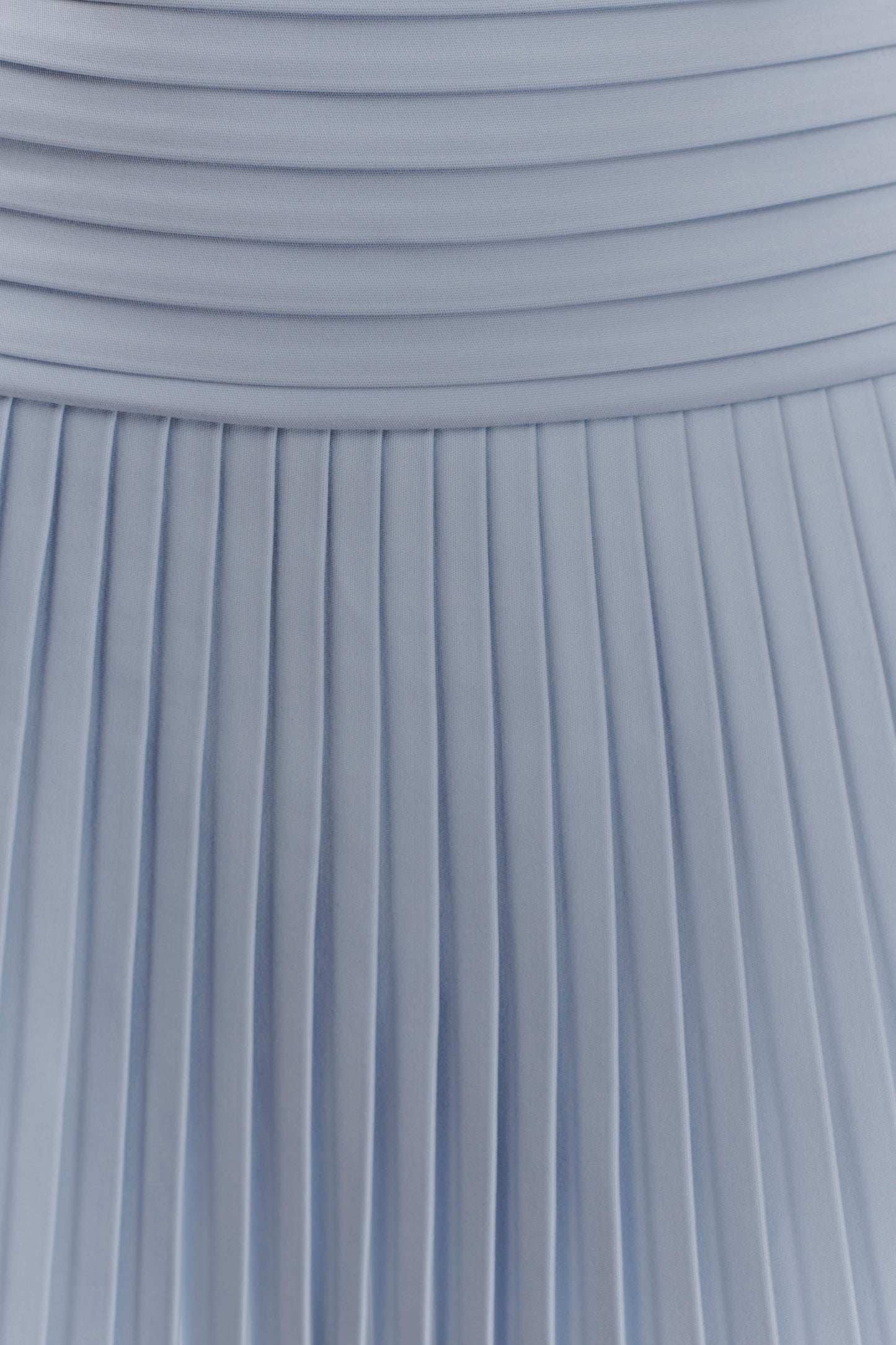 Robe mini Rylee à plis multiples - Bleu glace