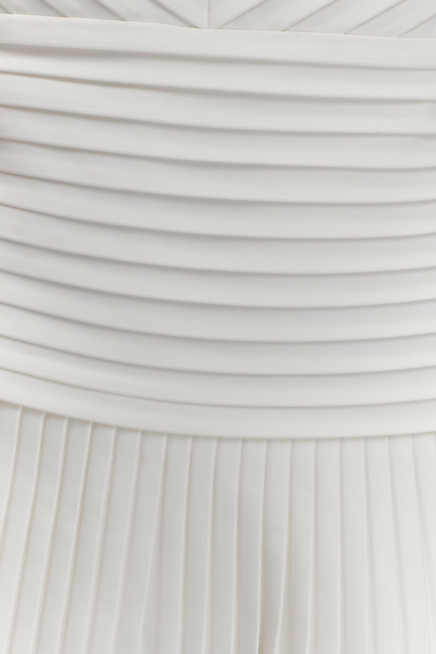 Robe mini Rylee à plis multiples - Blanc
