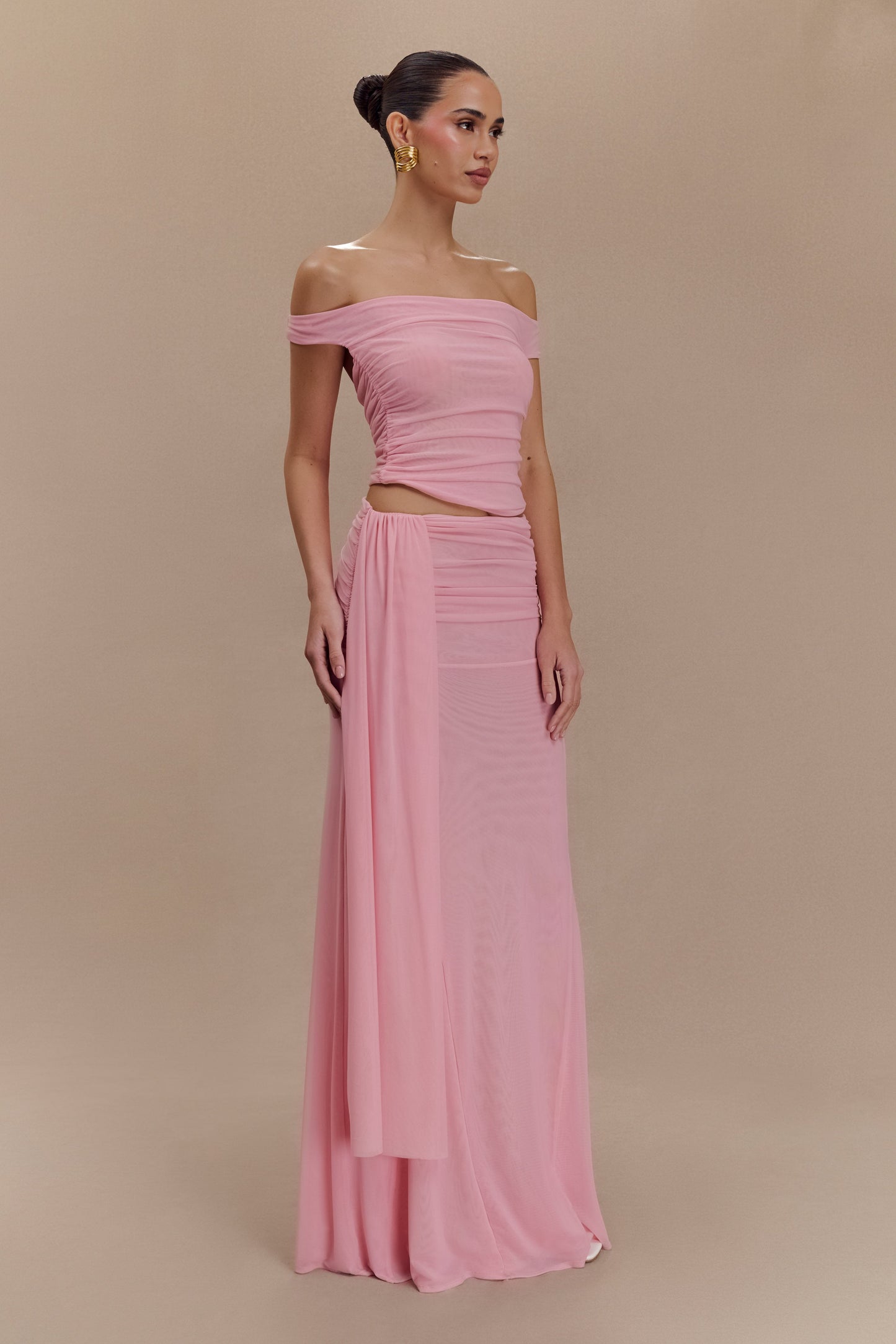 Top court en maille Brooklyn - Rose bonbon