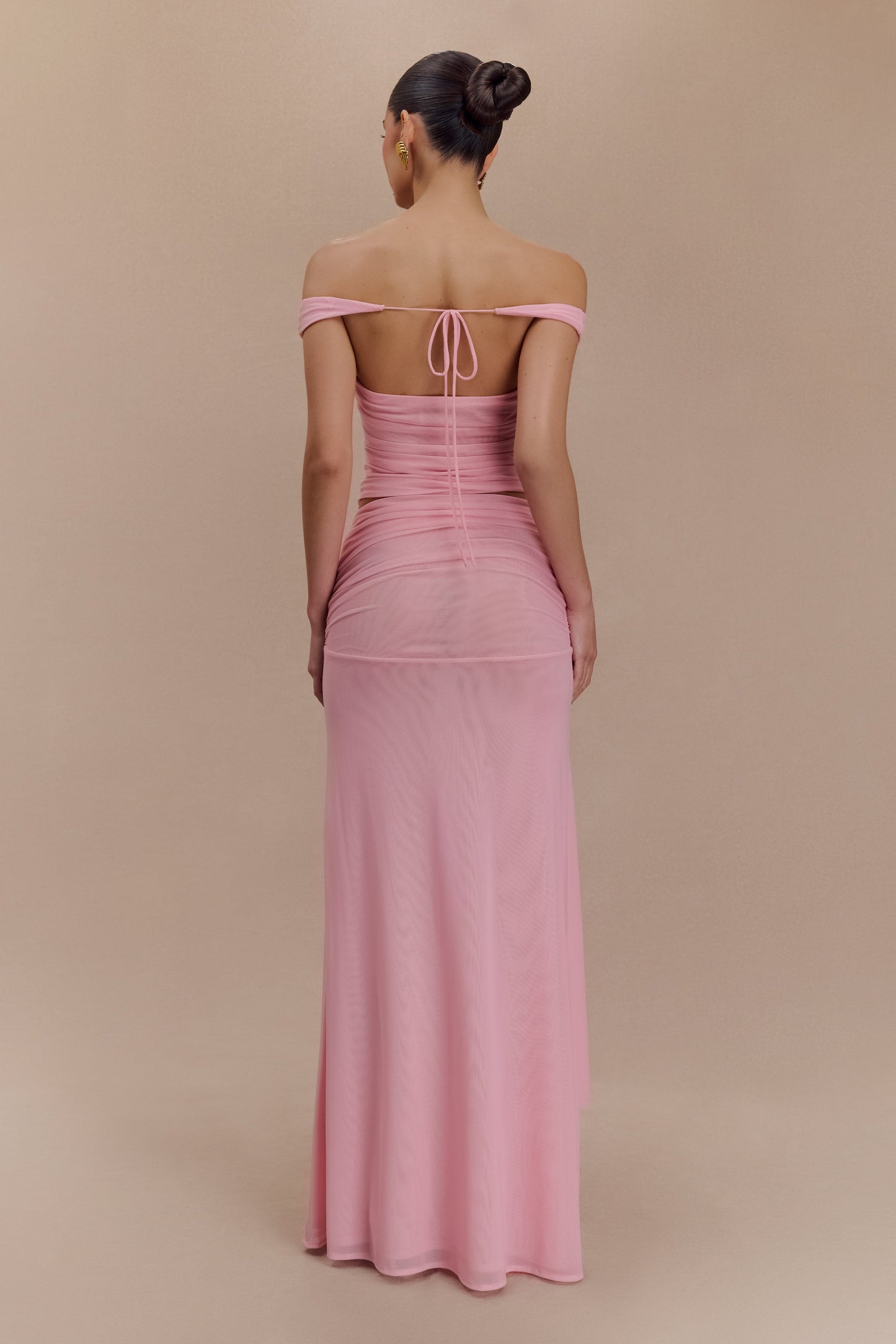 Jupe Maxi en Maille Arna - Rose Bonbon