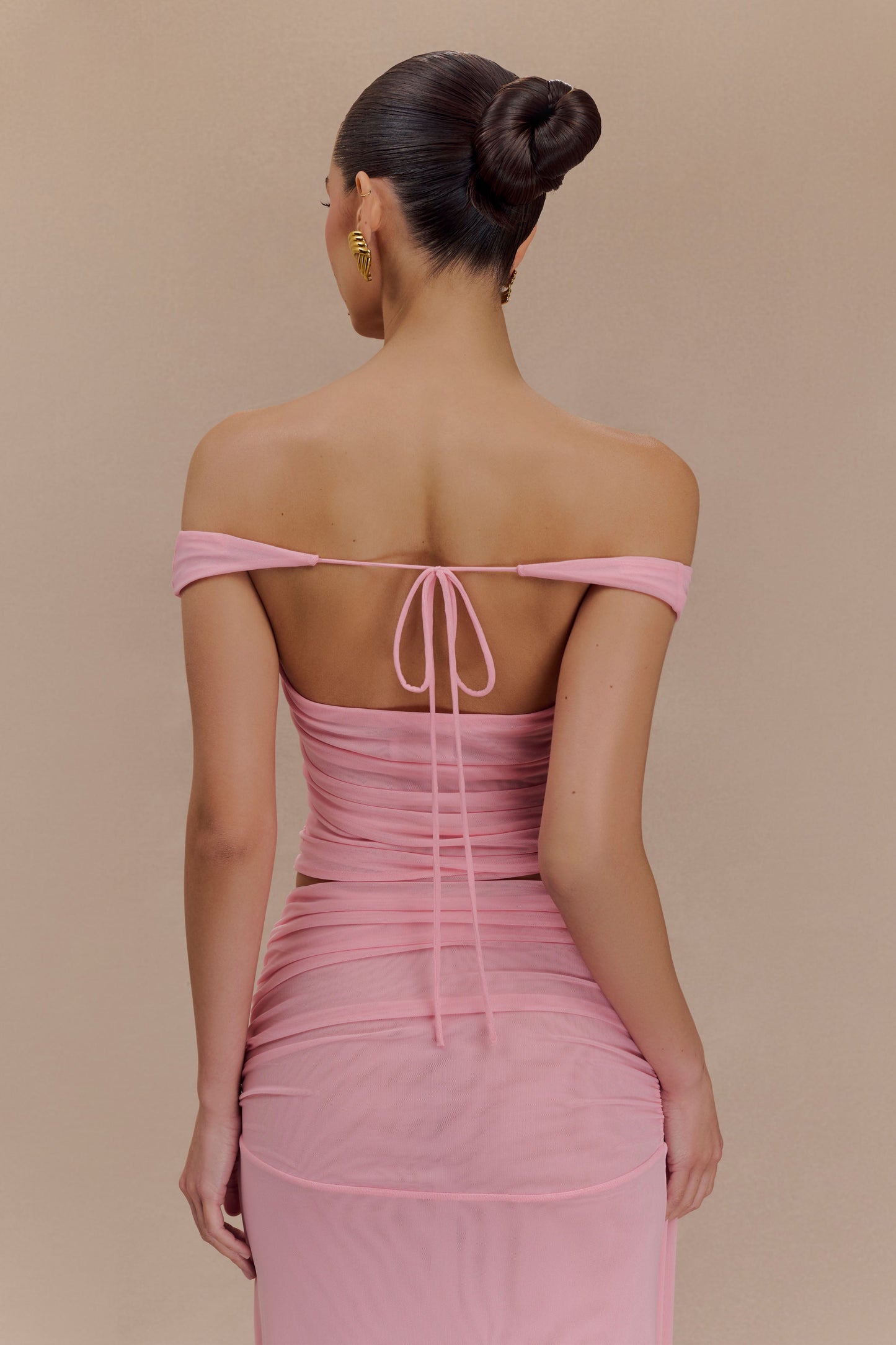 Top court en maille Brooklyn - Rose bonbon