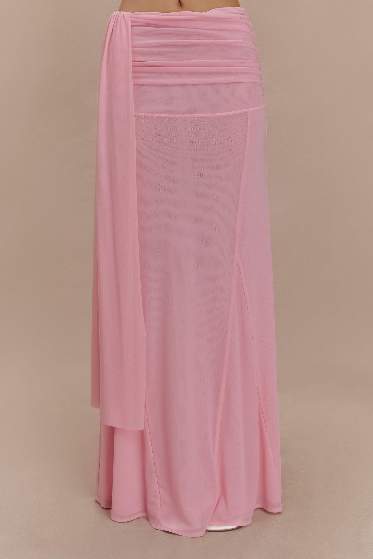 Jupe Maxi en Maille Arna - Rose Bonbon