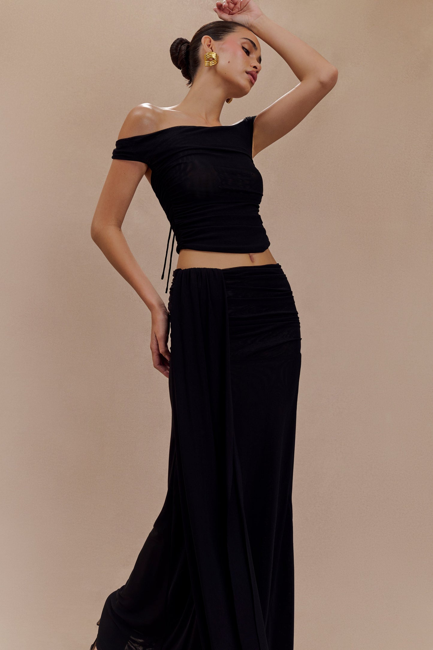 Jupe Maxi en Maille Arna - Noir