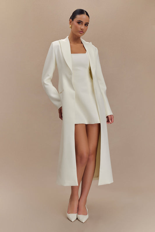 Manteau tailleur Caviar - Ivoire