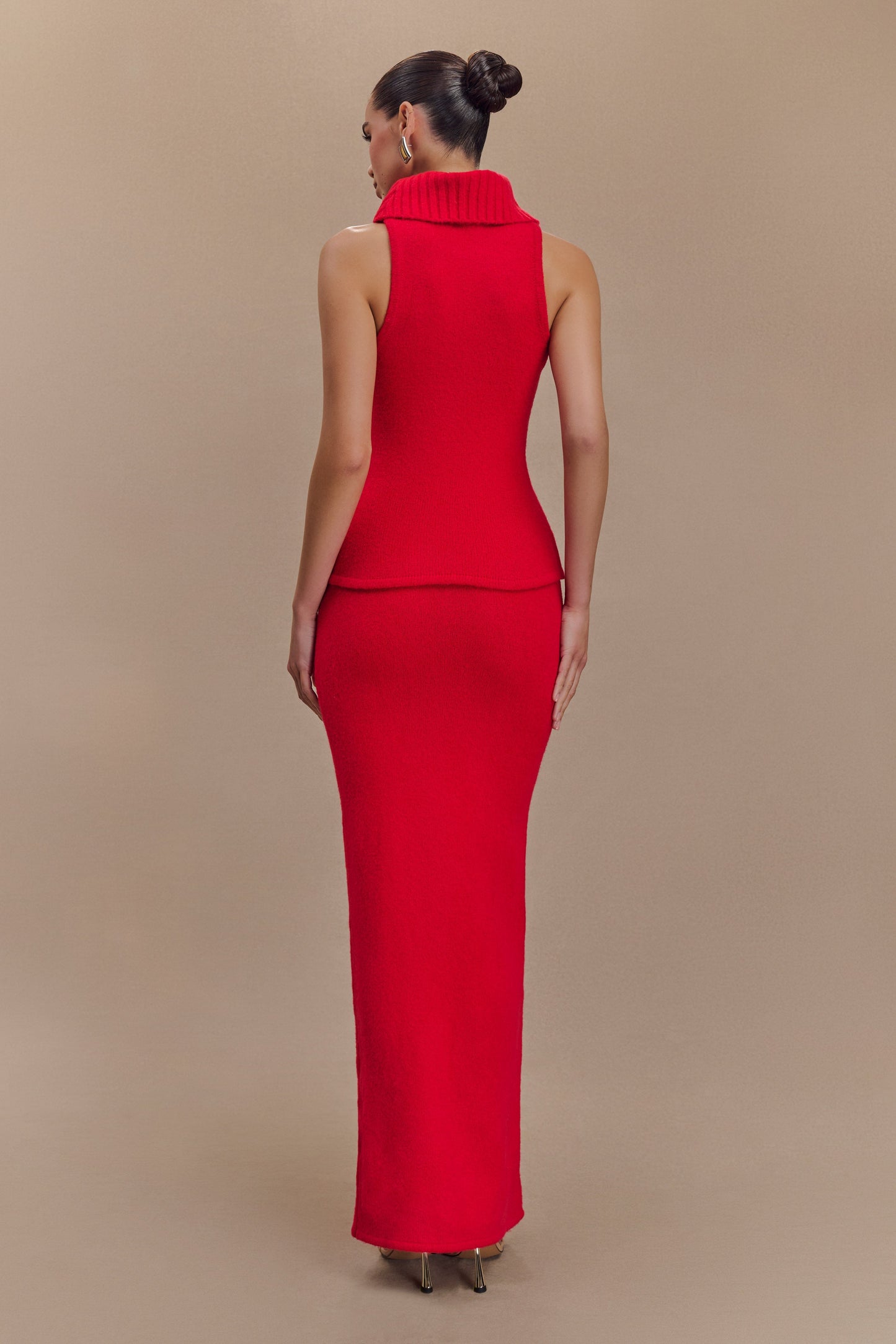 Jupe Maxi Tricot Elise - Rouge