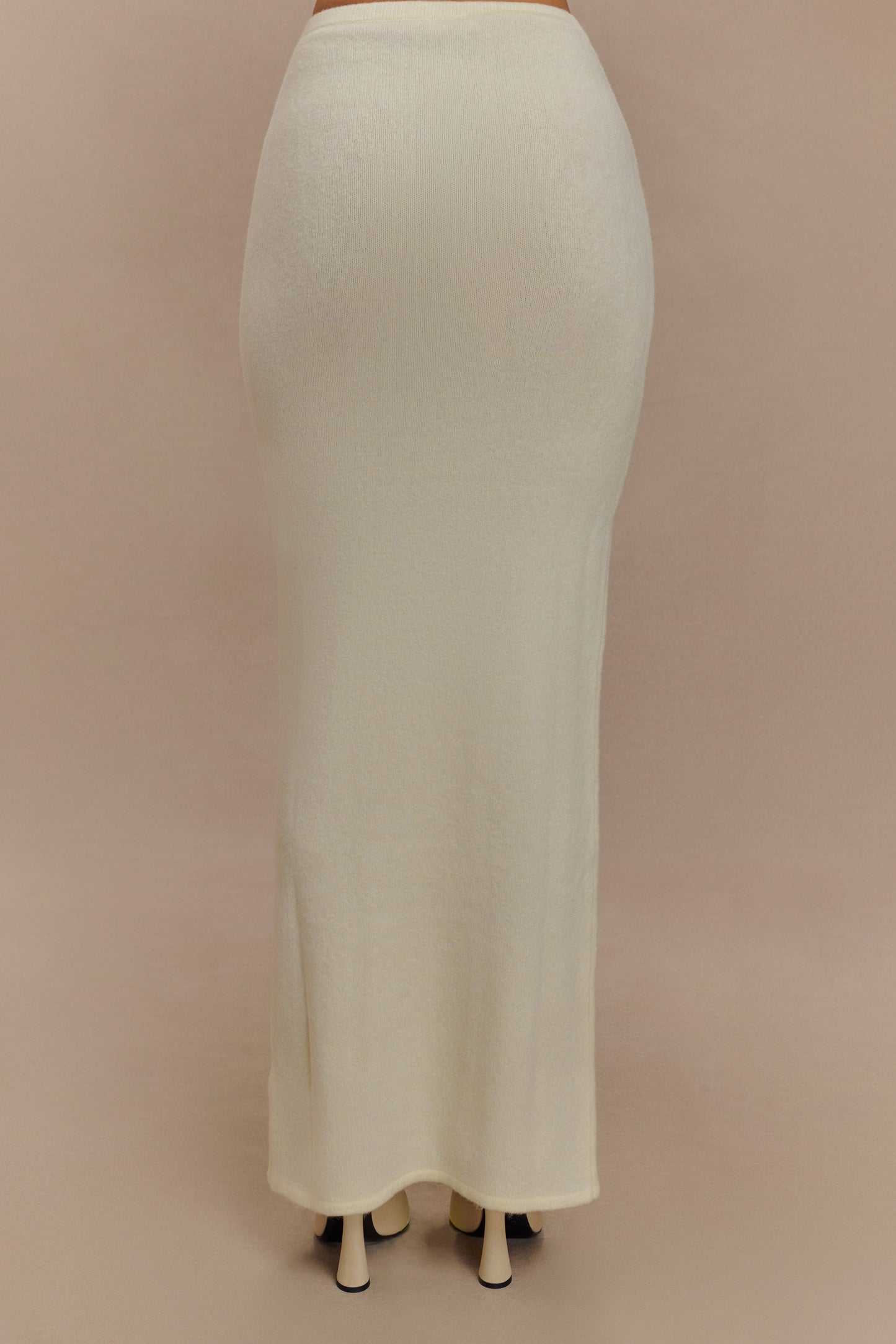 Jupe Maxi Tricot Elise - Ivoire Marbré
