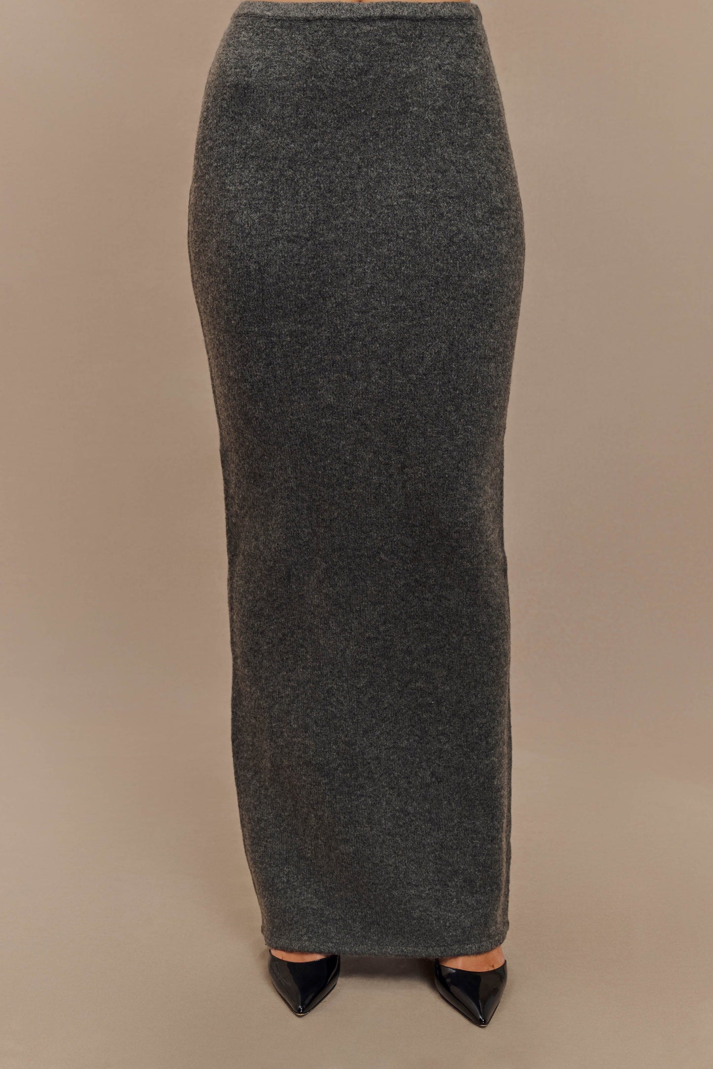 Jupe Maxi Tricot Elise - Gris Anthracite