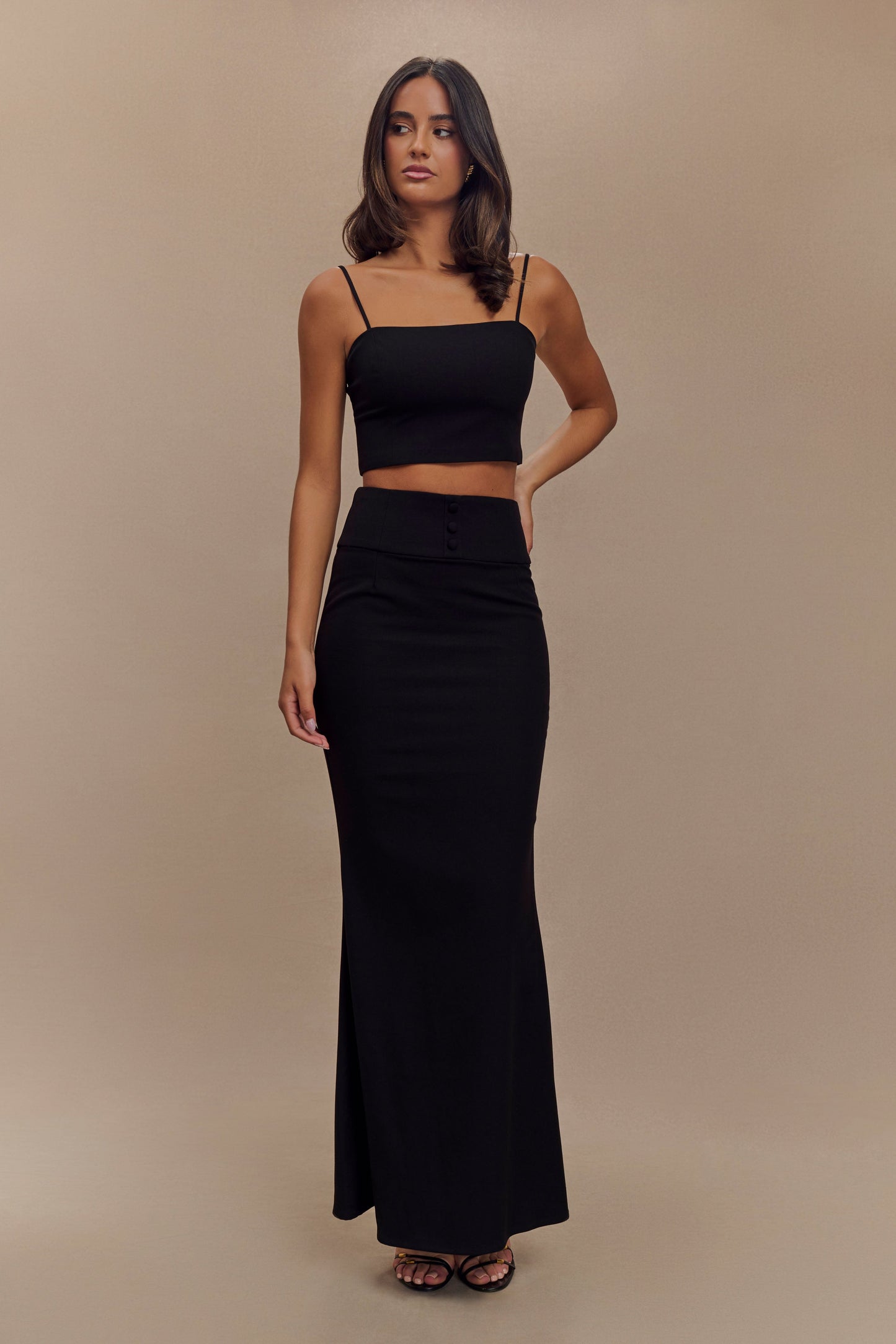 Crop Top de Costume Grace - Noir