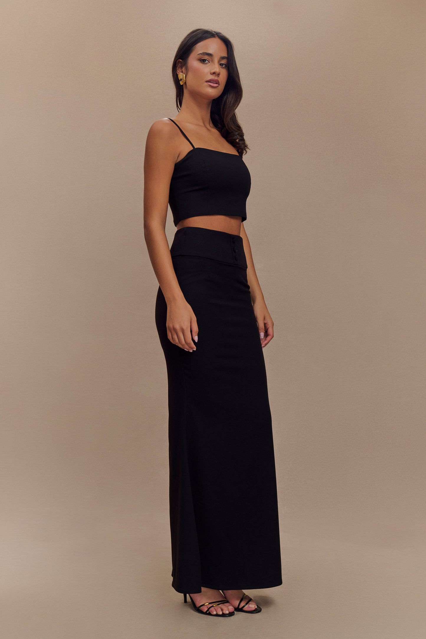 Crop Top de Costume Grace - Noir