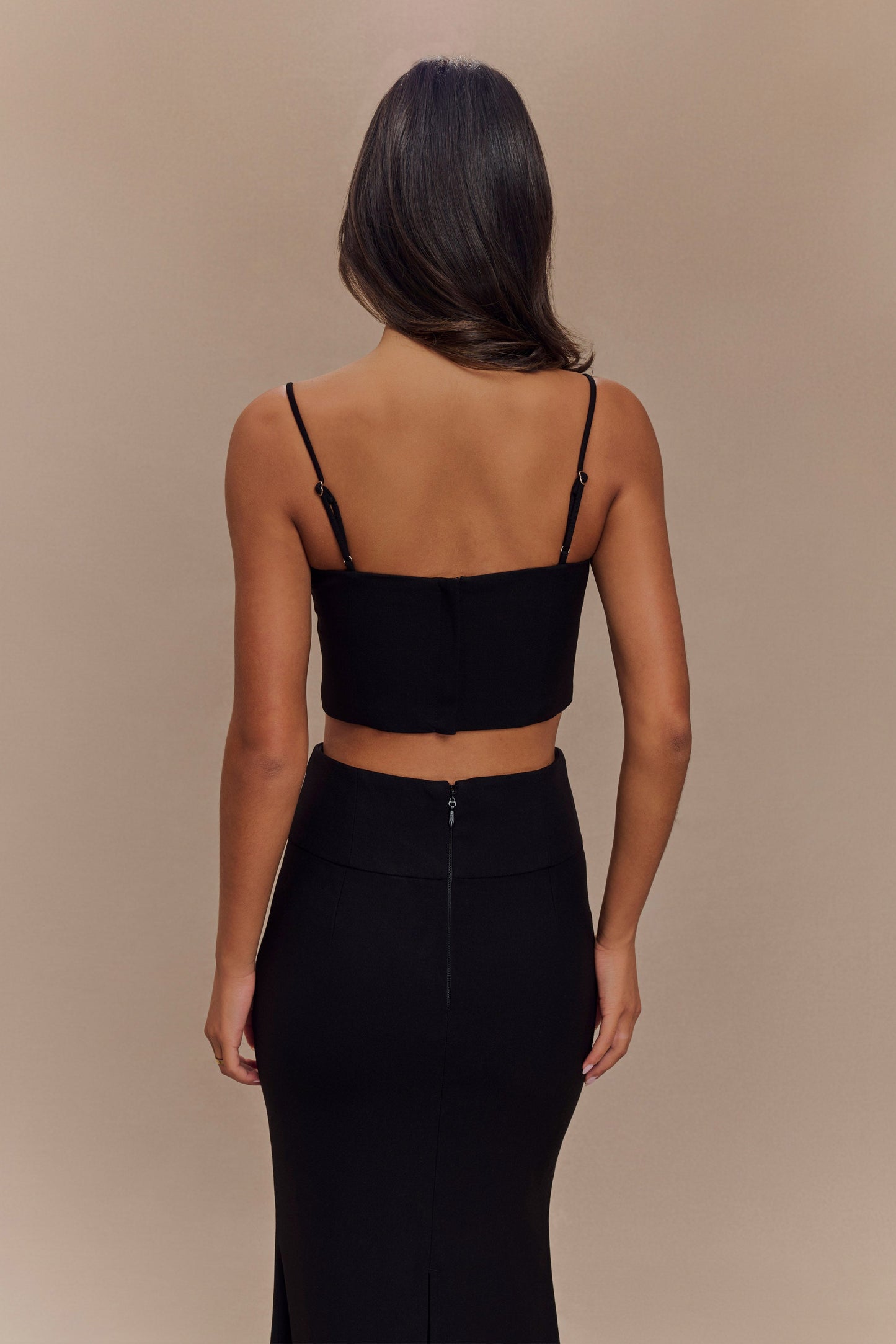 Crop Top de Costume Grace - Noir