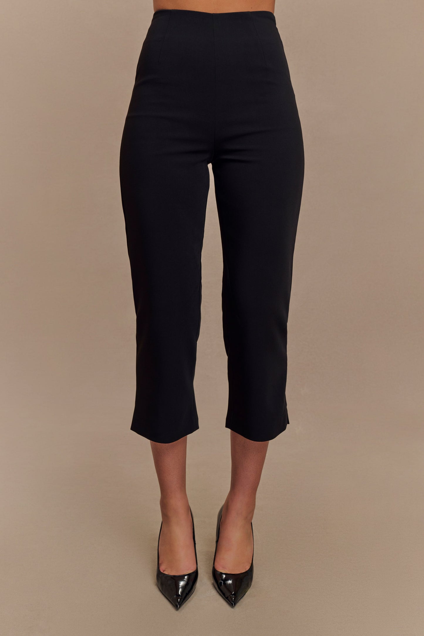 Pantalon capri de costume Nola - Noir