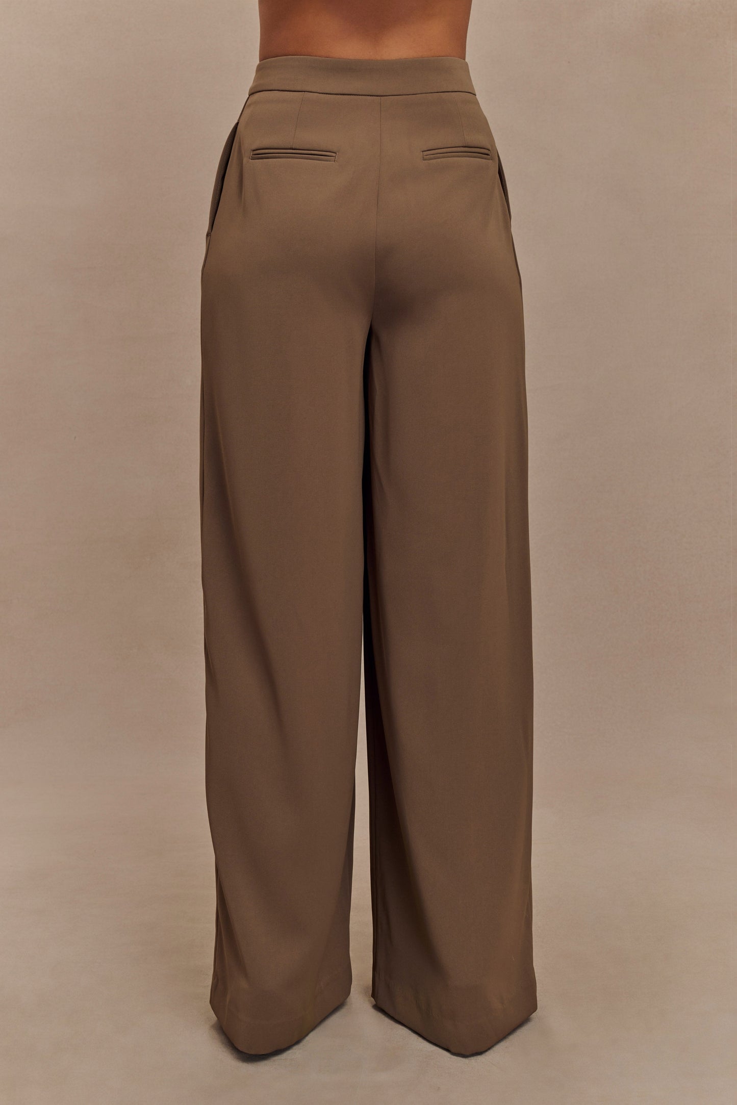 Pantalon large Faith Suiting - Brun Cacao
