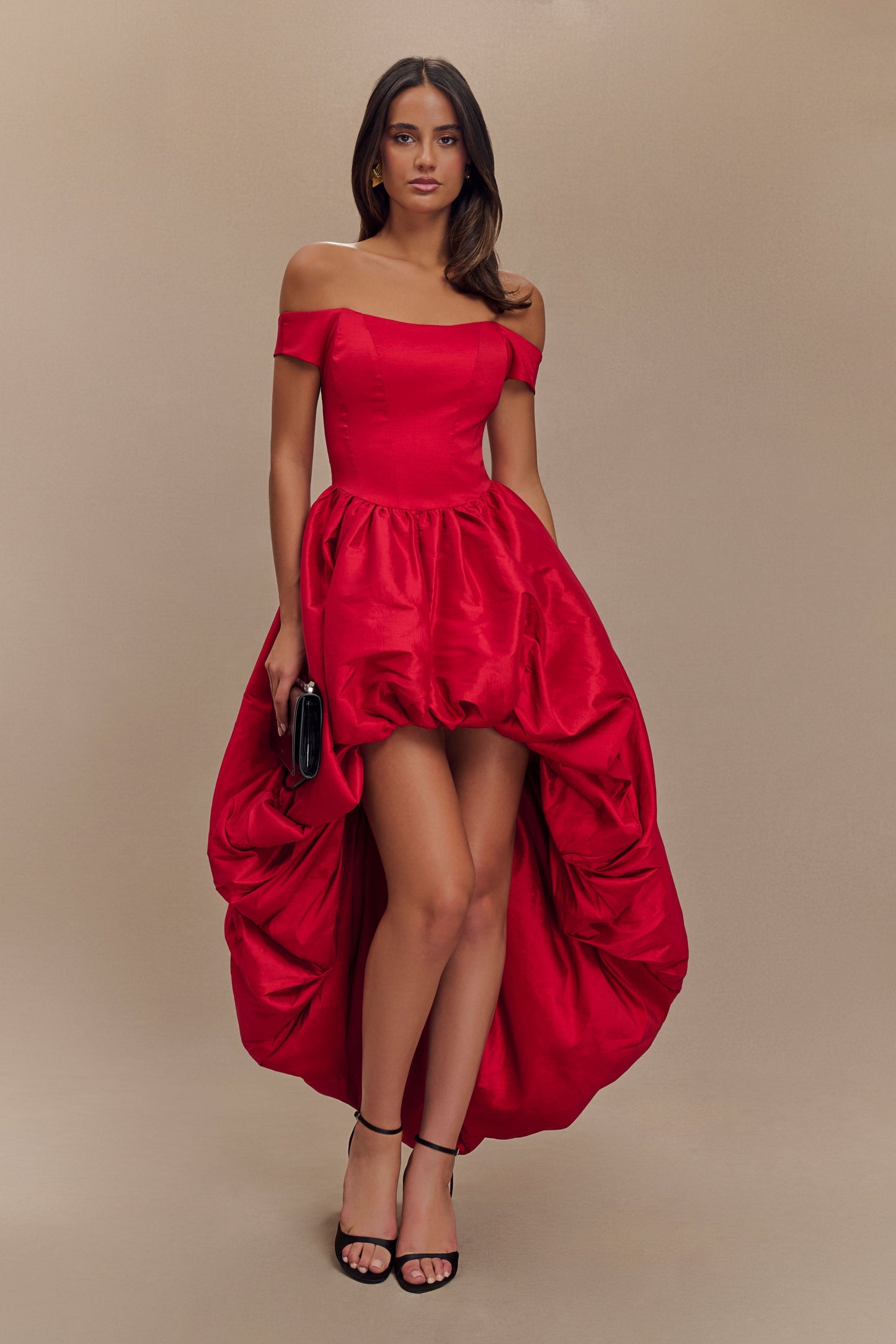 Robe Maxi Bulle Amelia - Rouge Rubis
