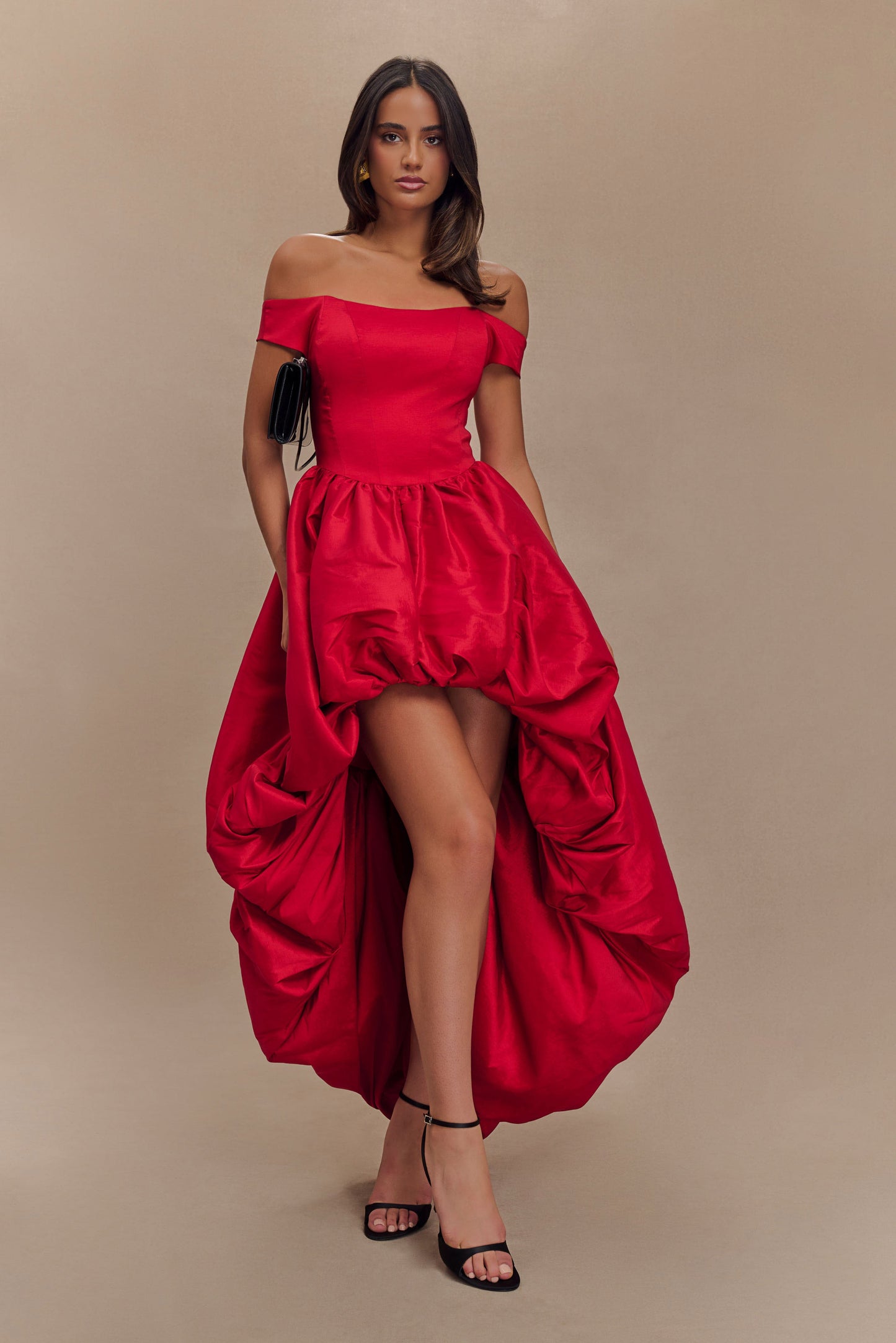 Robe Maxi Bulle Amelia - Rouge Rubis