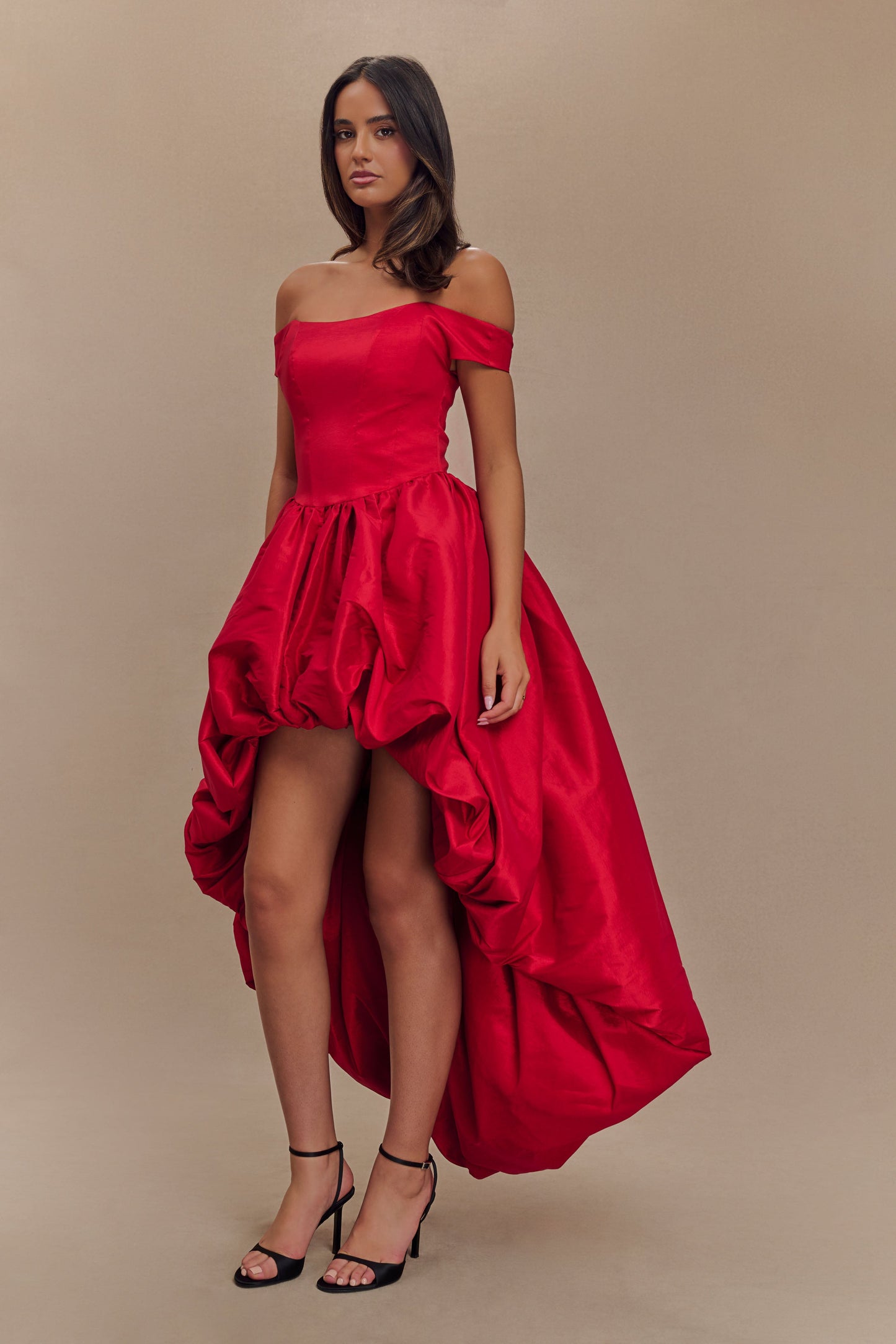 Robe Maxi Bulle Amelia - Rouge Rubis