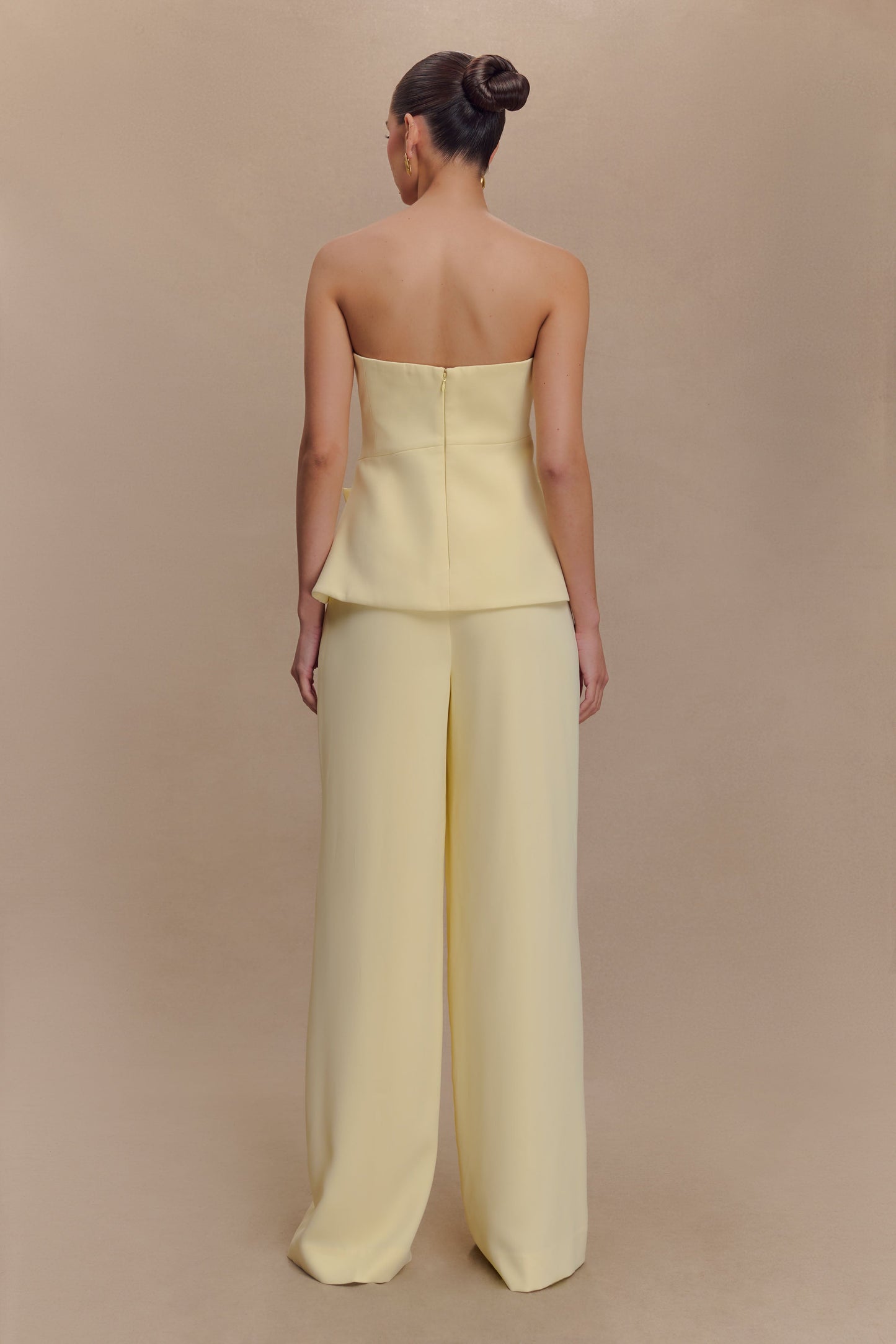 Pantalon large Faith Suiting - Crème citron