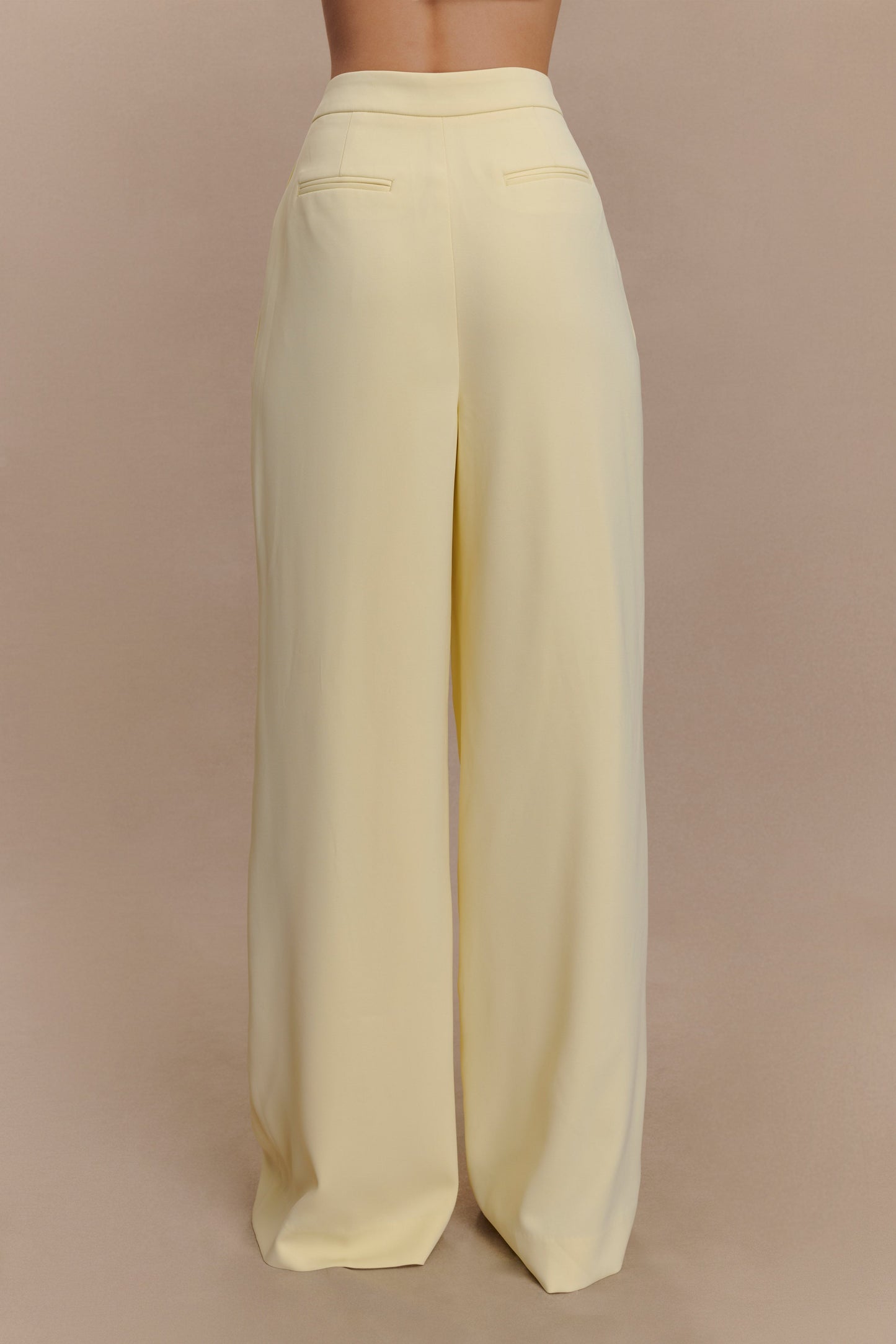 Pantalon large Faith Suiting - Crème citron