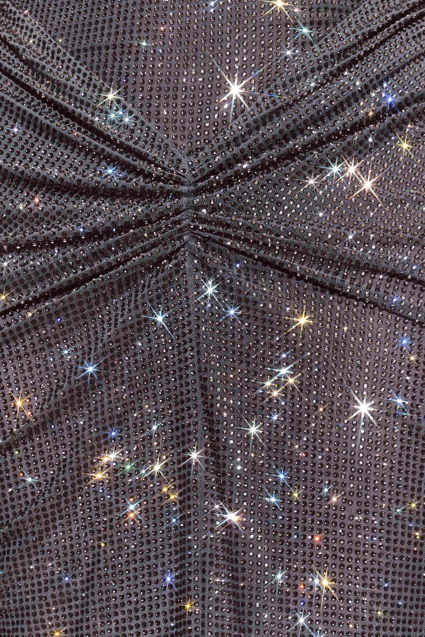 Robe Maxi Satin Roisin Diamante - Gris Argenté