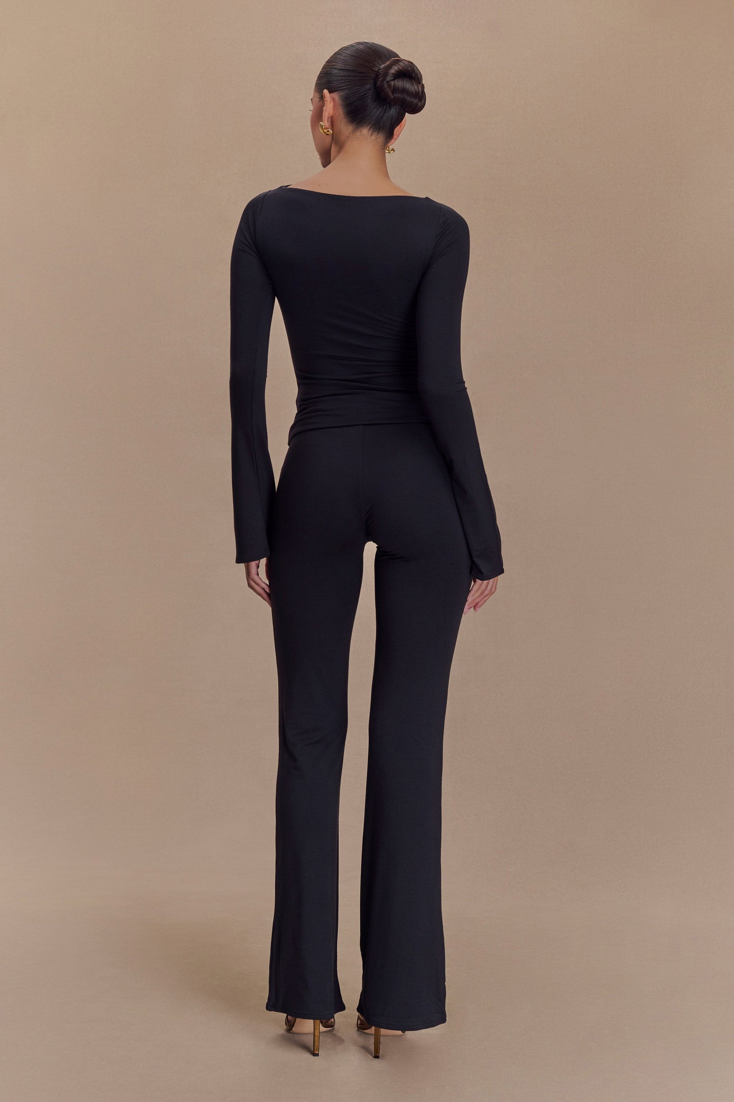 Pantalon droit en modal Preston - Noir