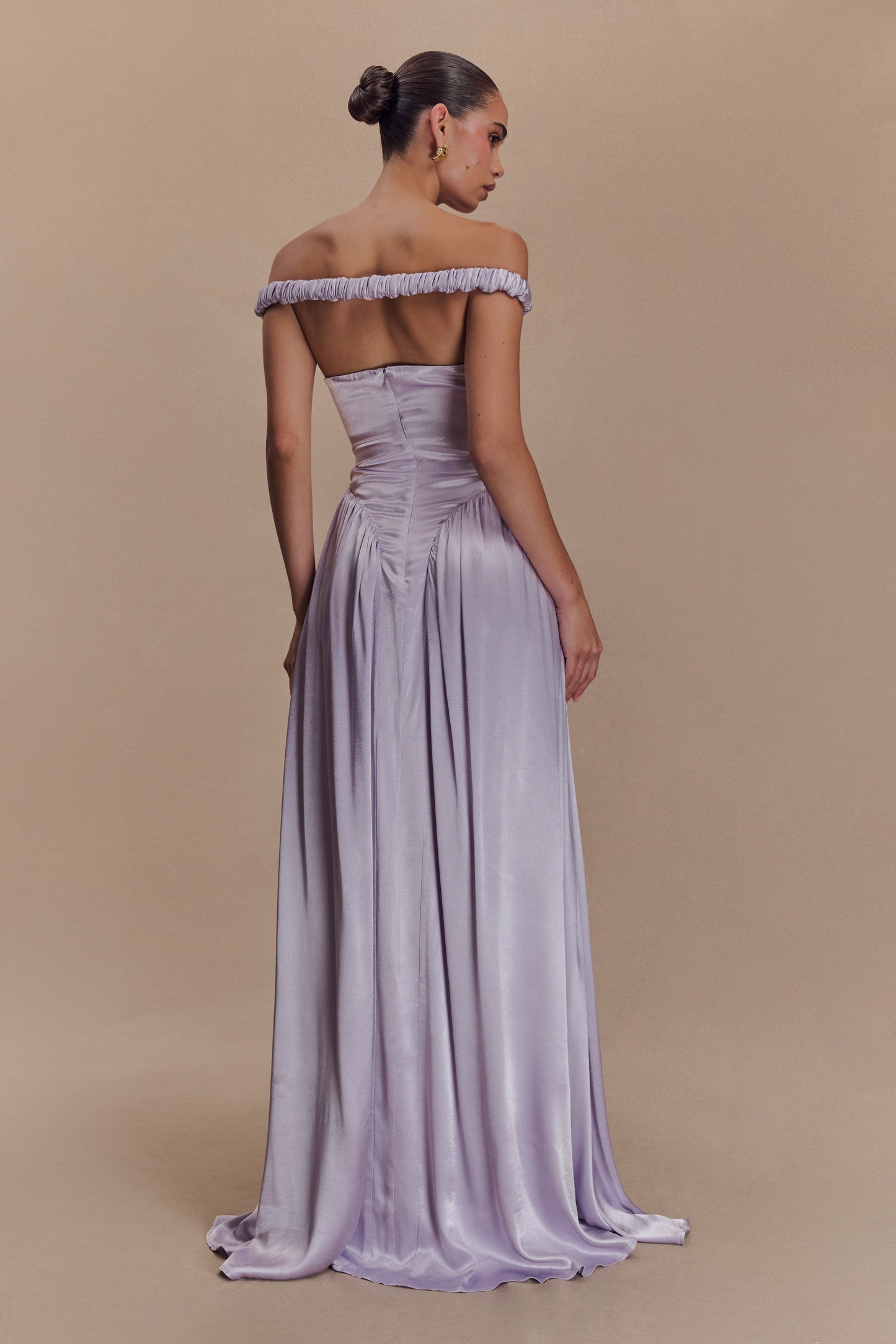 Robe Maxi Coco à Taille Tombante - Mauve