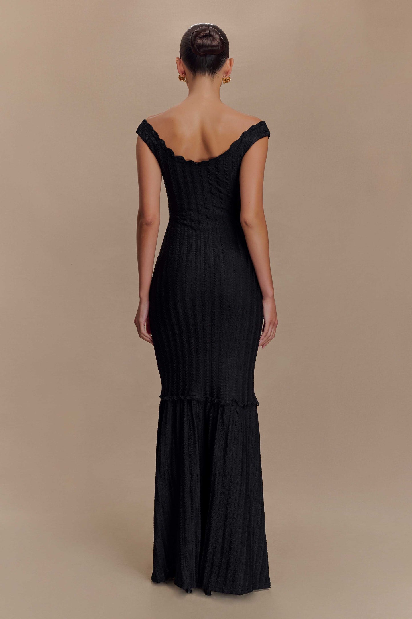 Robe Maxi Décolletée Natalie - Noir