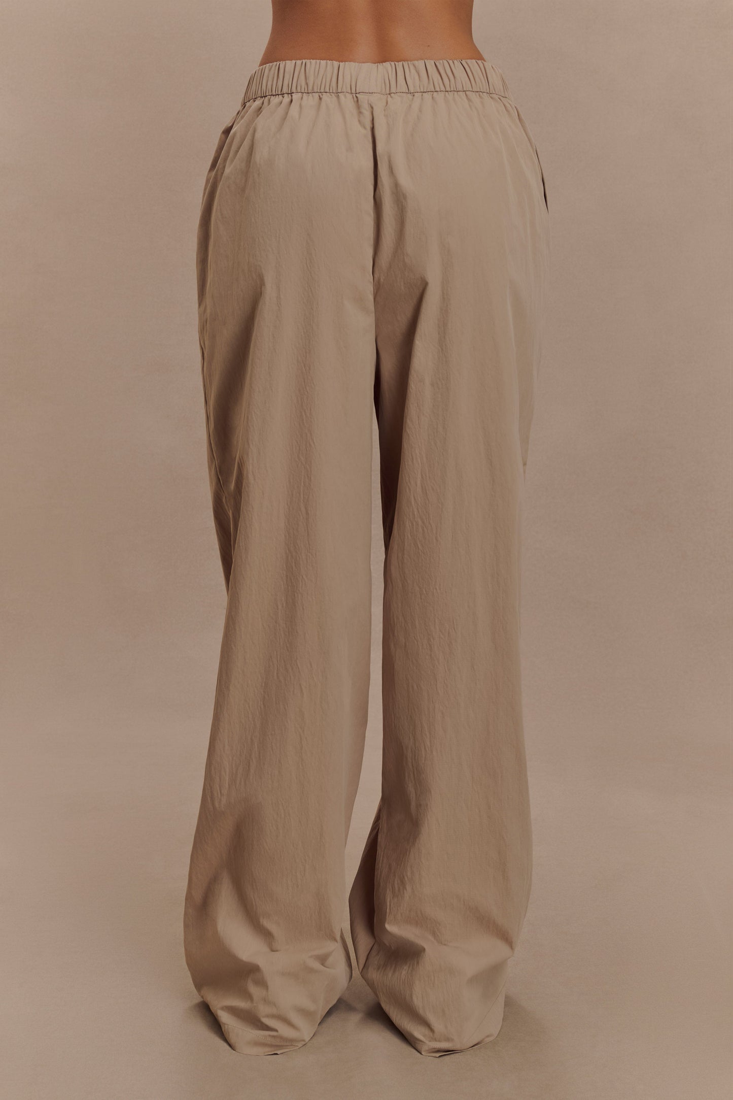 Pantalon large en coton Campbell - Sable