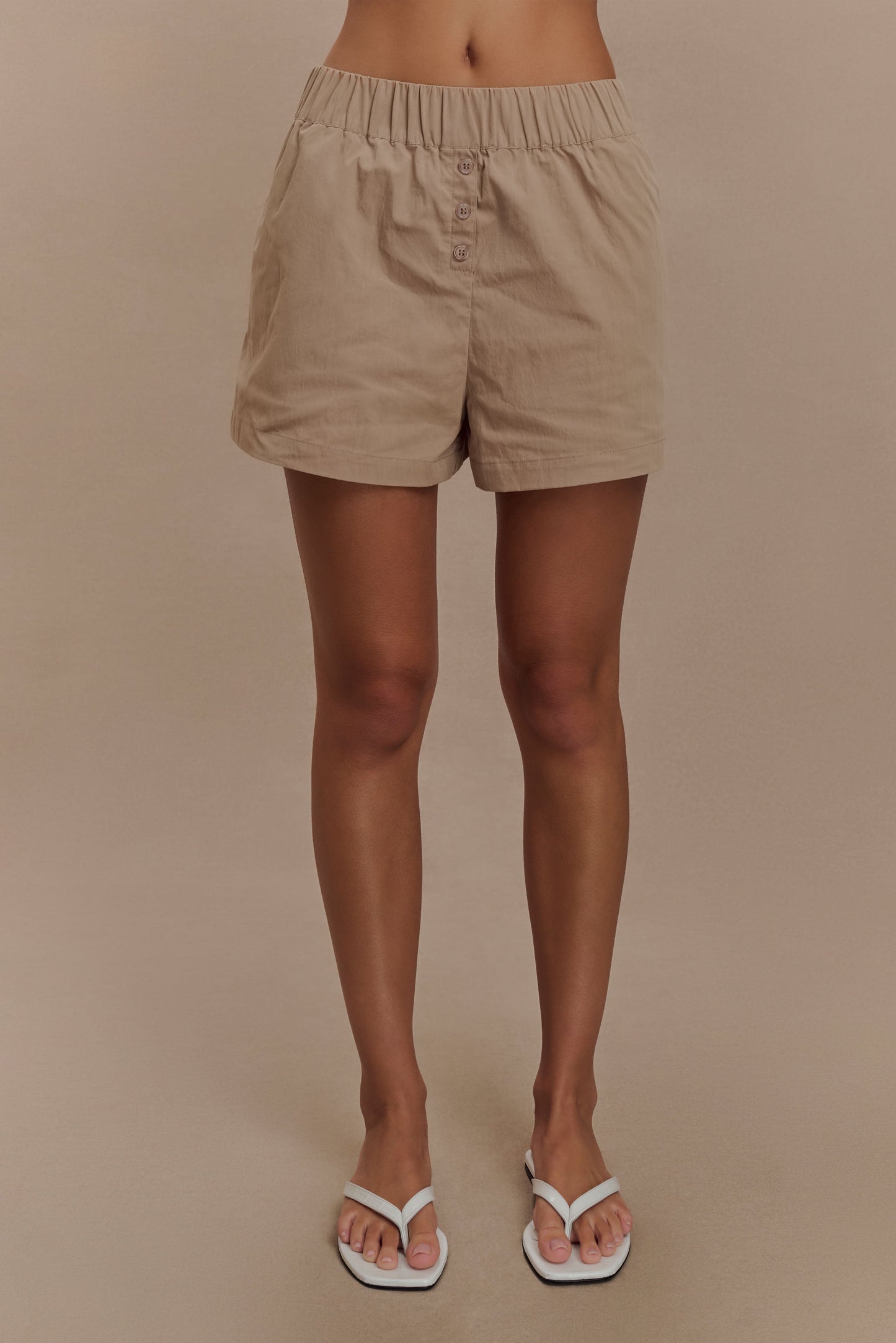 Shorts décontractés en coton Johanna - Sable