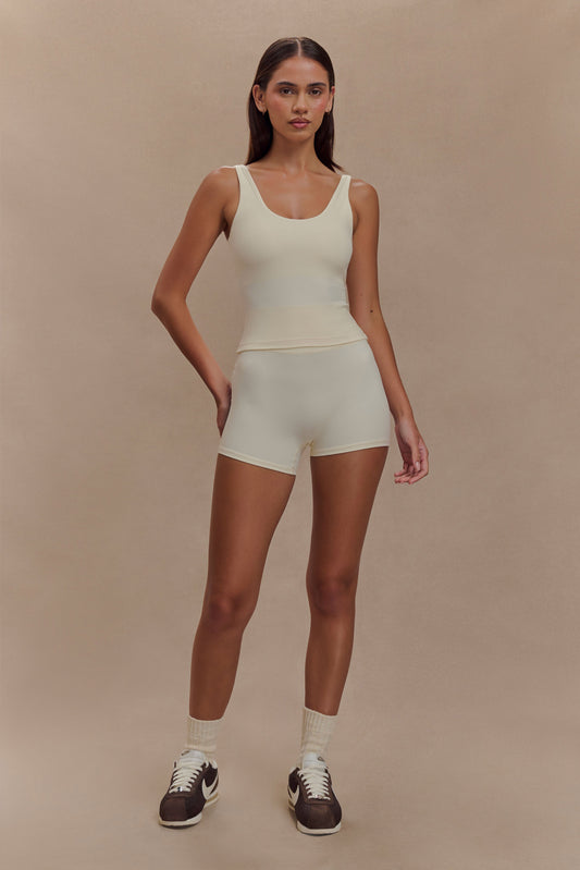 Short de cyclisme actif Orion - Ivoire