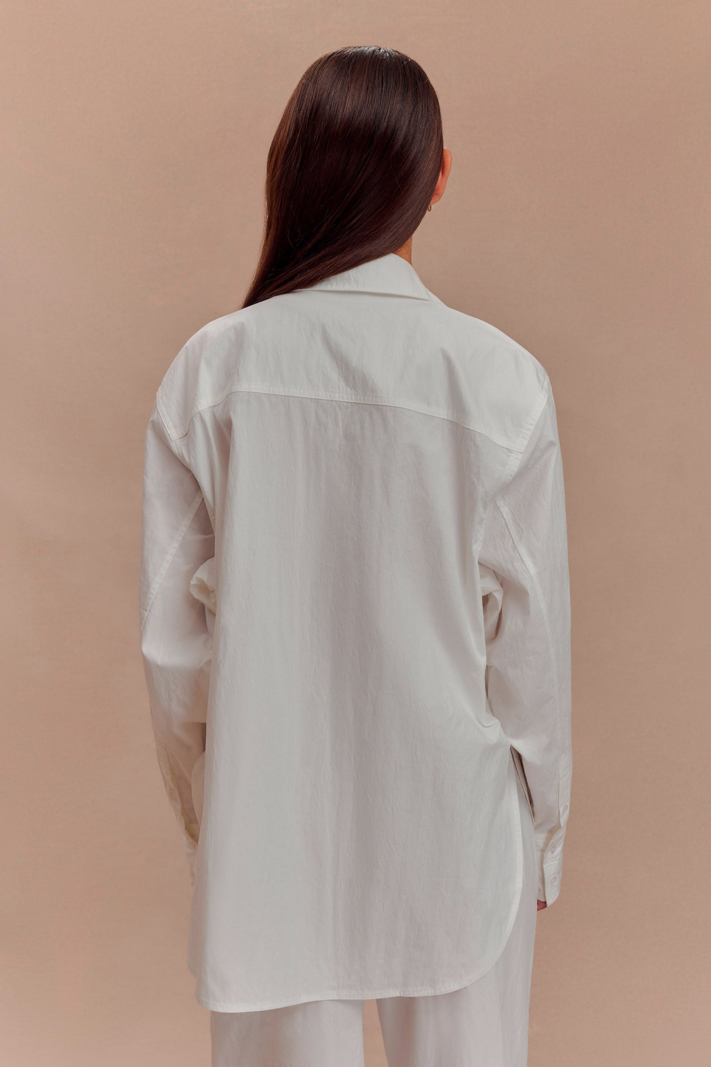 Chemise oversize en coton Campbell - Blanc