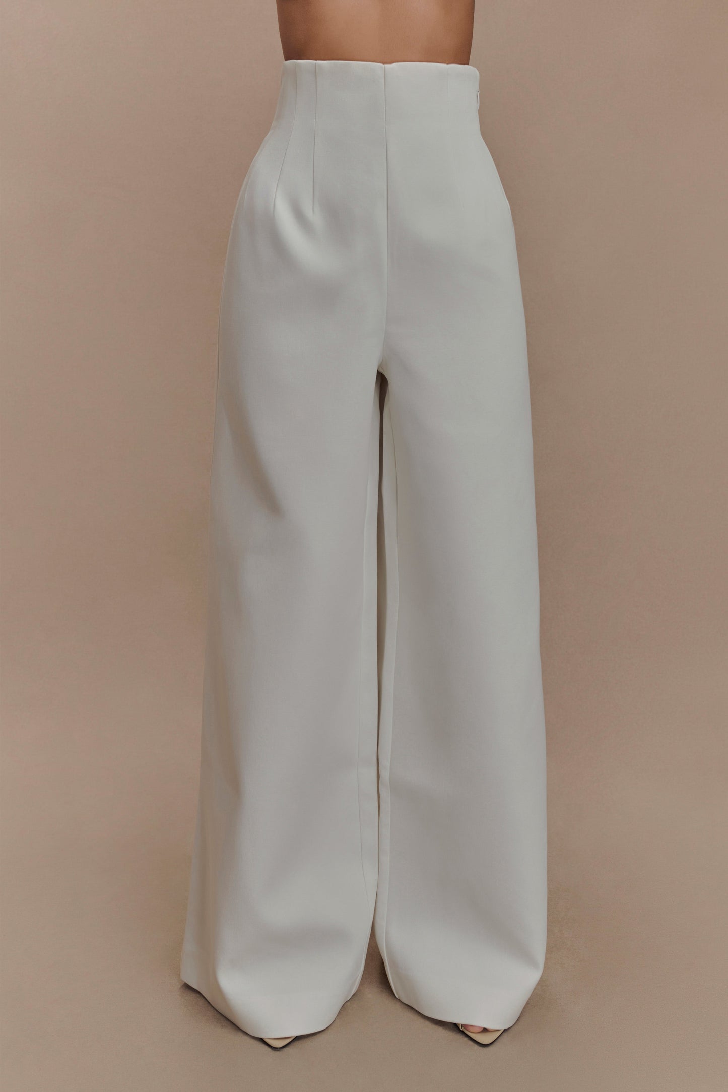 Pantalon Silas taille haute - Blanc